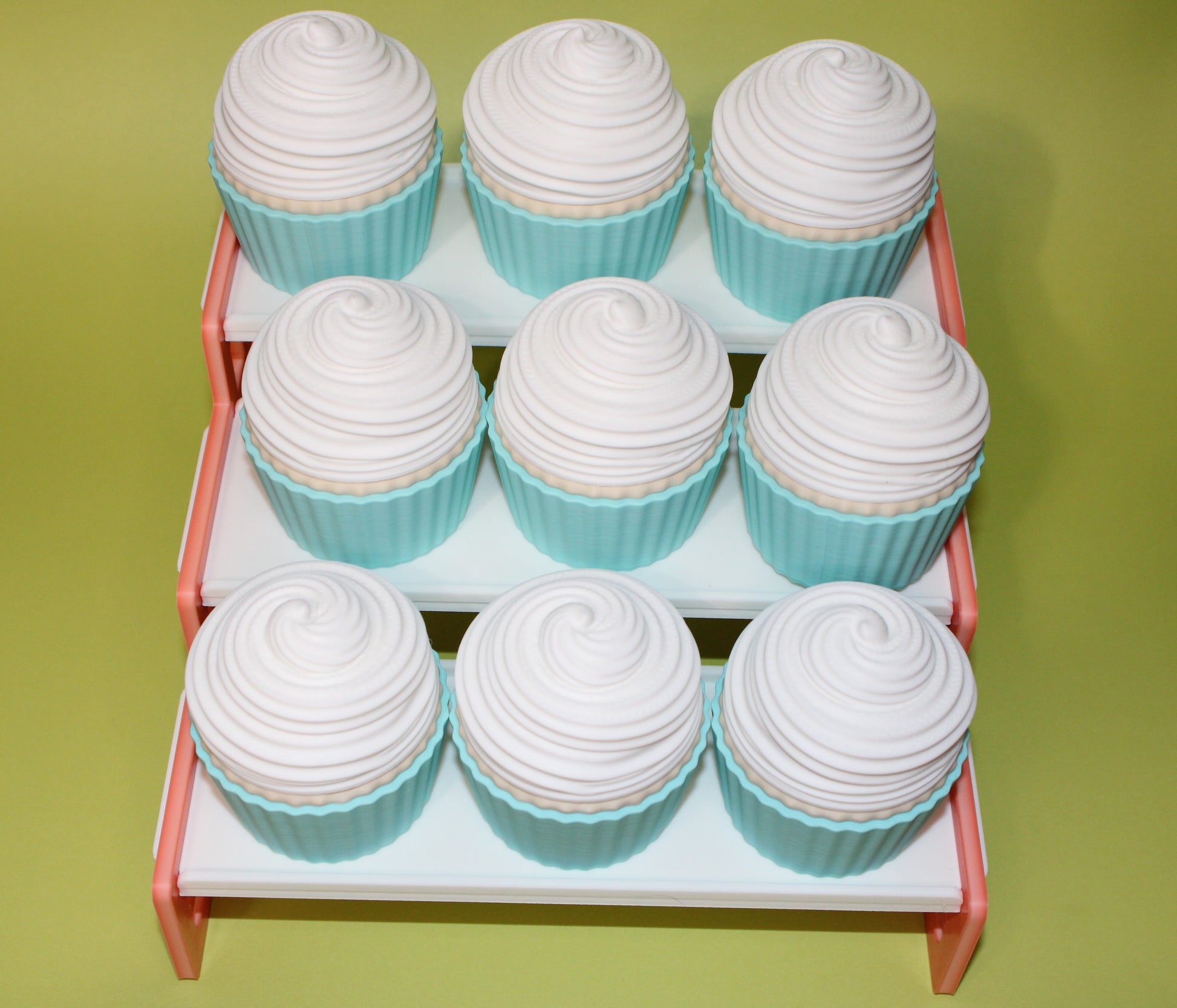 Cupcakes & Stand with Minis-3D Printed Articulated Fidget Toys. Great for Birthday Parties! - Wonderland 3D Printing 
