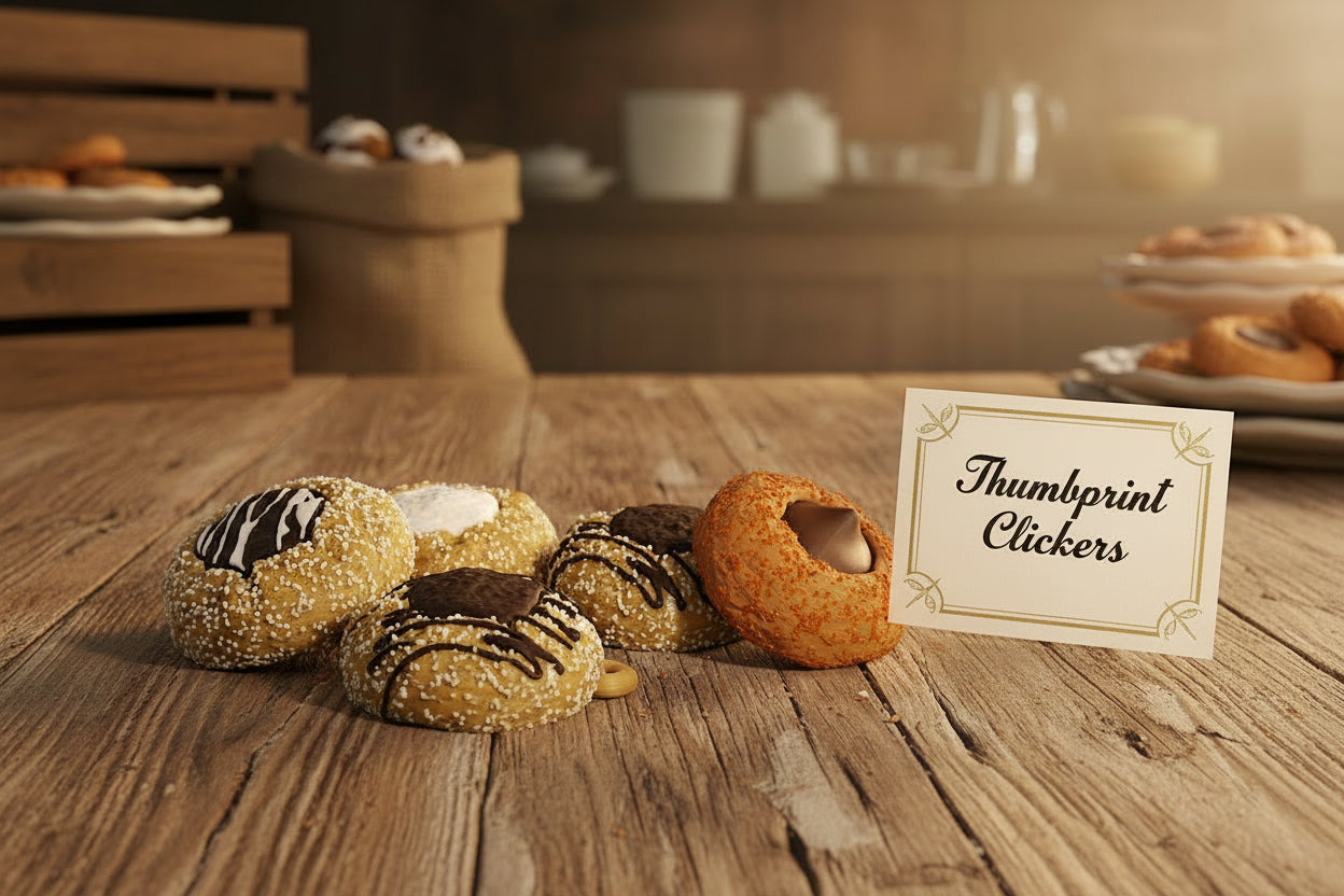 Thumb Print Cookie Clickers-3d printed - Wonderland 3D Printing 