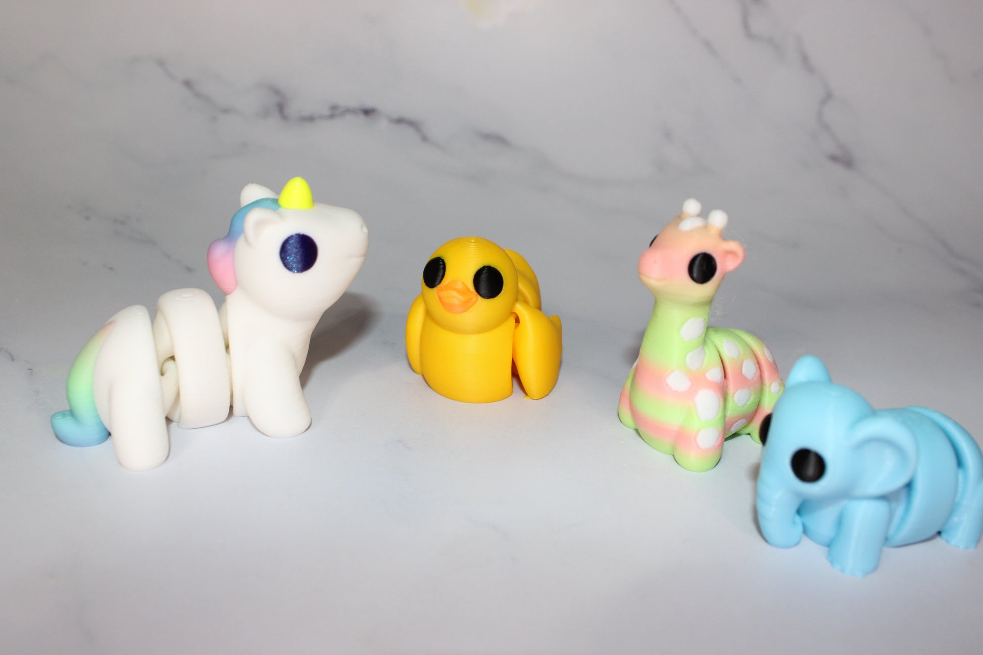 Mini Pocket Pets-0.8-1.5 inches. 3D Printed Mini Fidget Figurines. Great for Birthday Parties! - Wonderland 3D Printing 