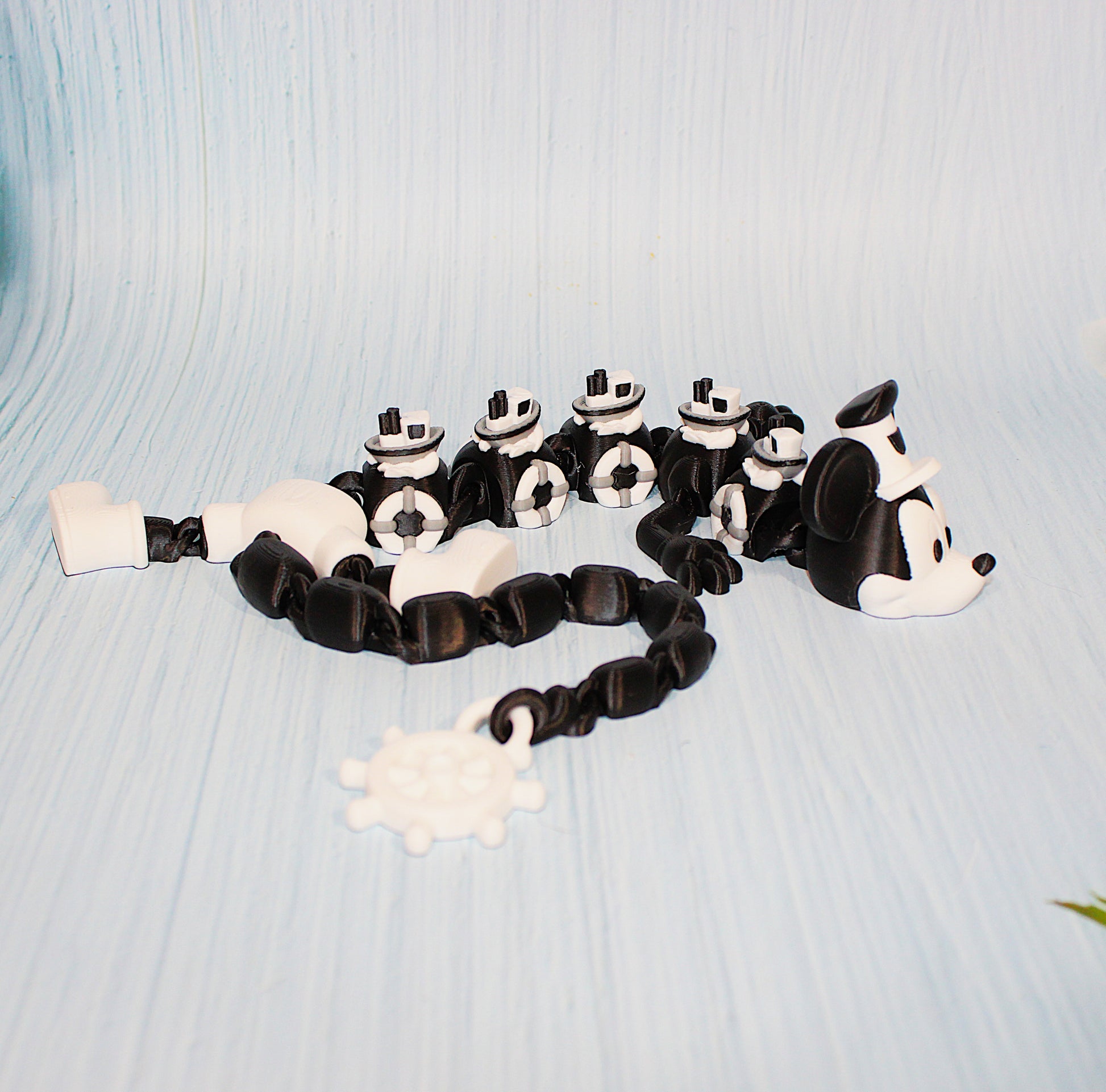 1920's Cartoon Dragon 3D Printed Articulated Figurine - Wonderland 3D Printing 