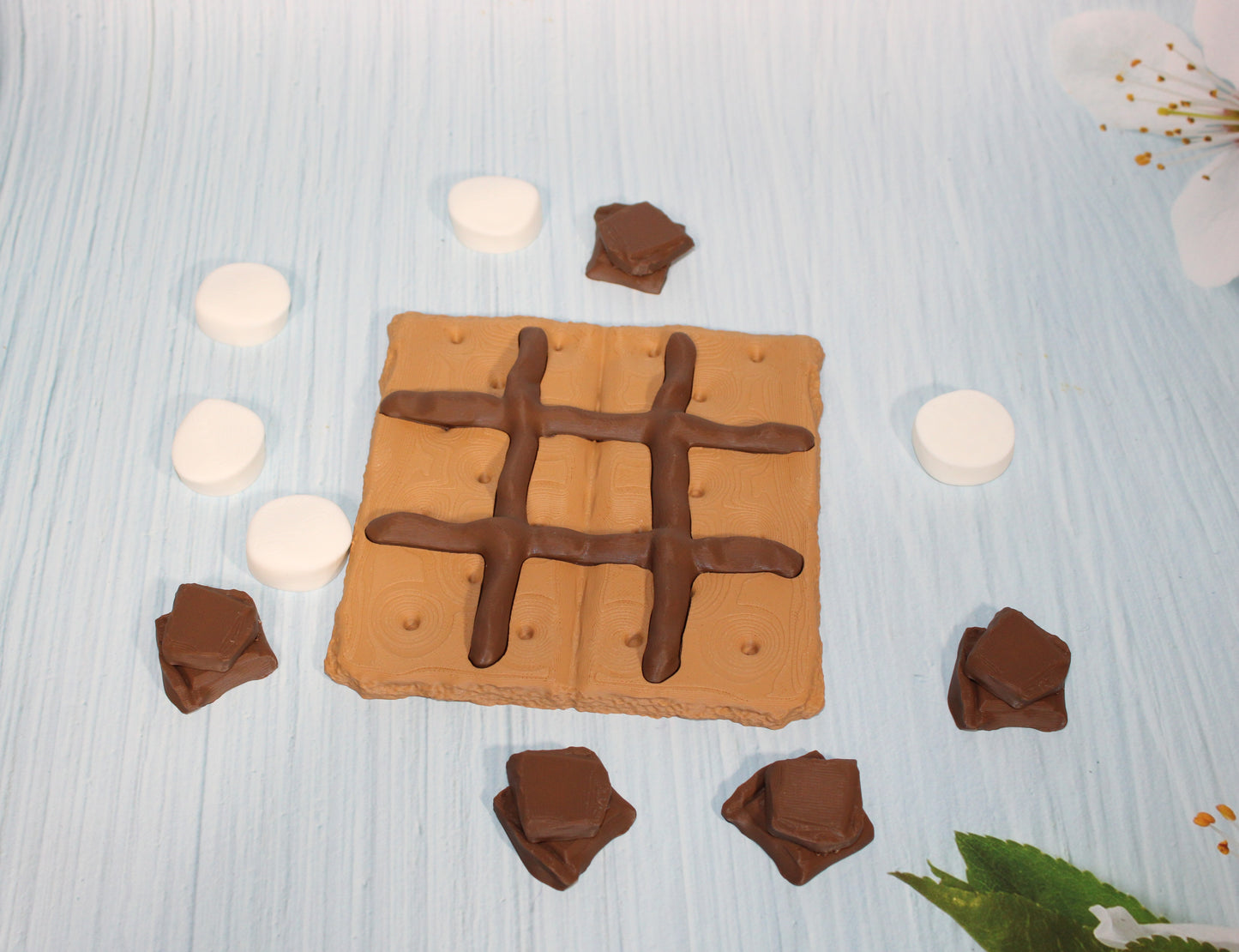 Smores Tic Tac Toe-3d printed - Wonderland 3D Printing 