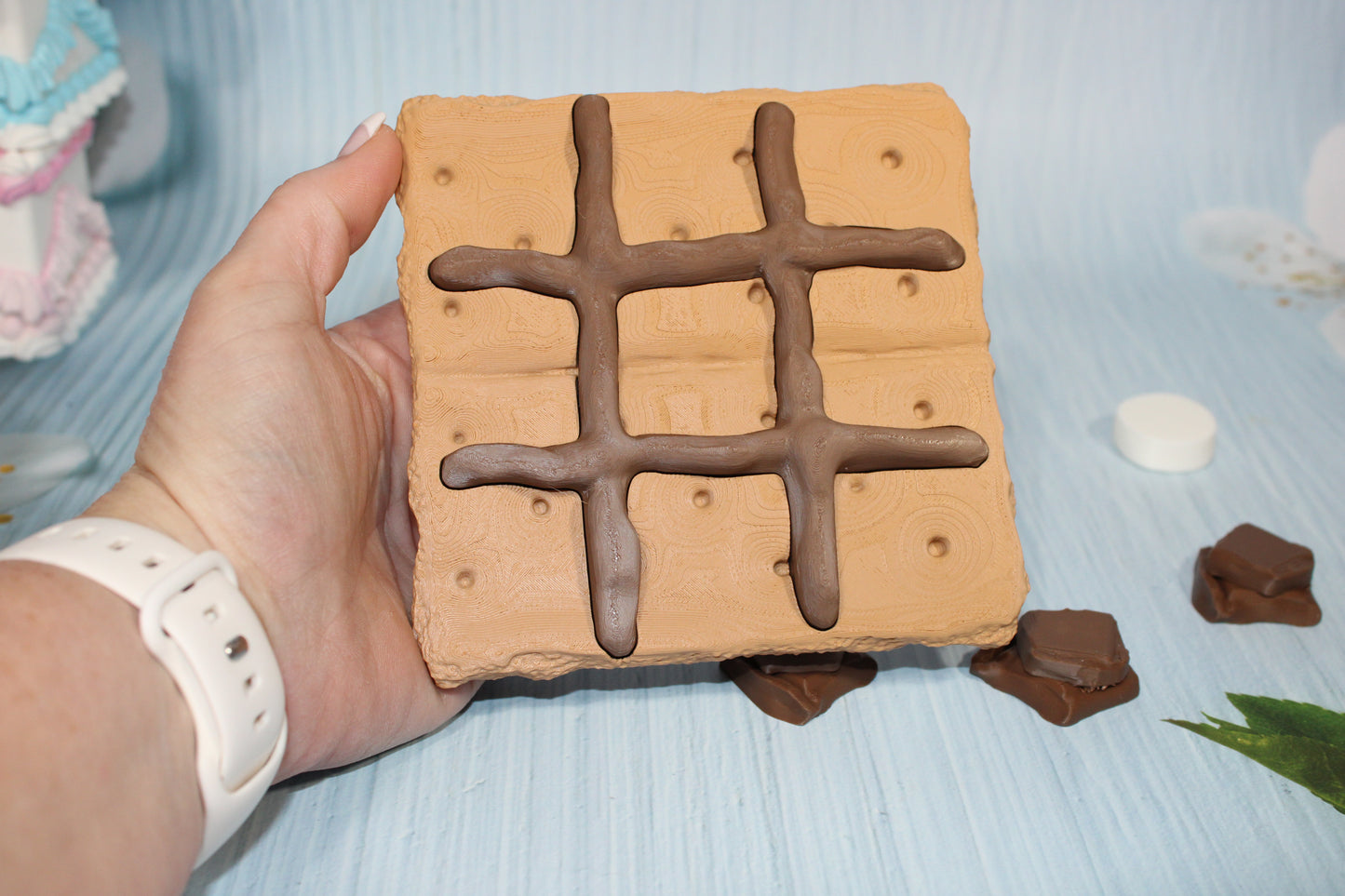 Smores Tic Tac Toe-3d printed - Wonderland 3D Printing 