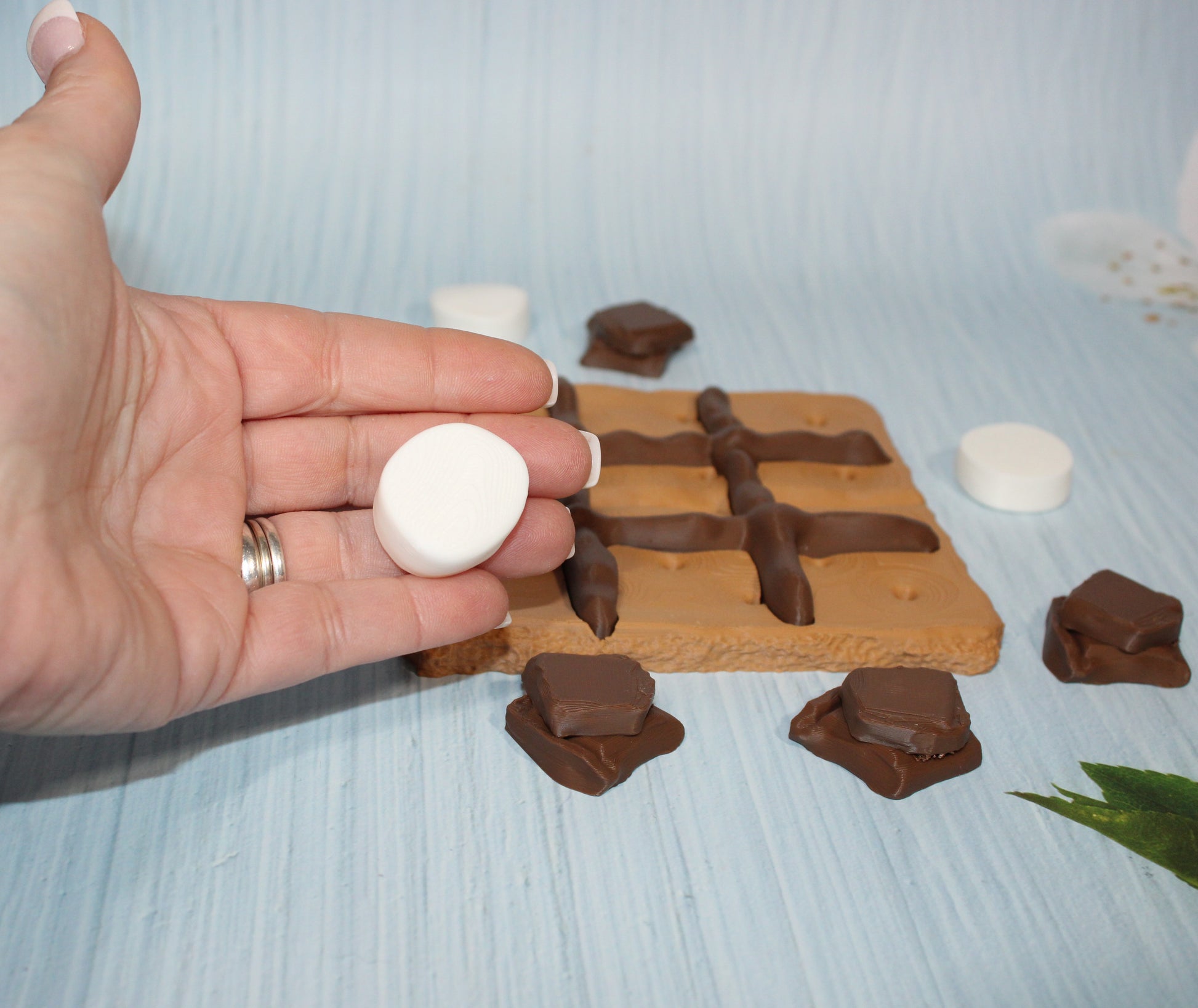 Smores Tic Tac Toe-3d printed - Wonderland 3D Printing 