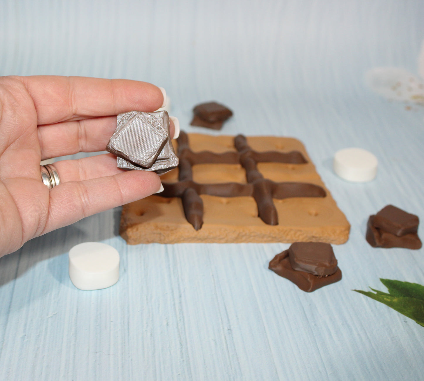 Smores Tic Tac Toe-3d printed - Wonderland 3D Printing 