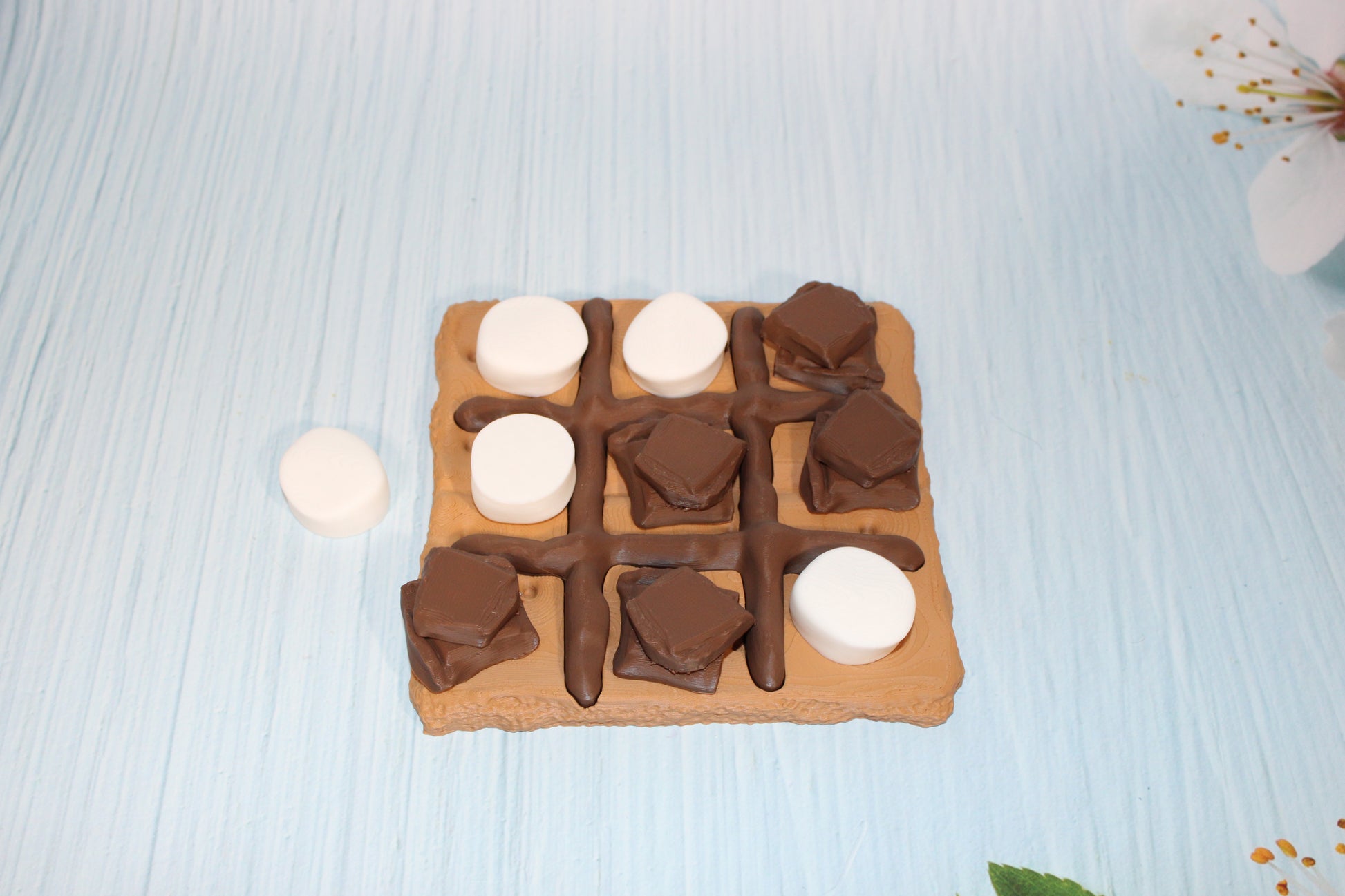 Smores Tic Tac Toe-3d printed - Wonderland 3D Printing 