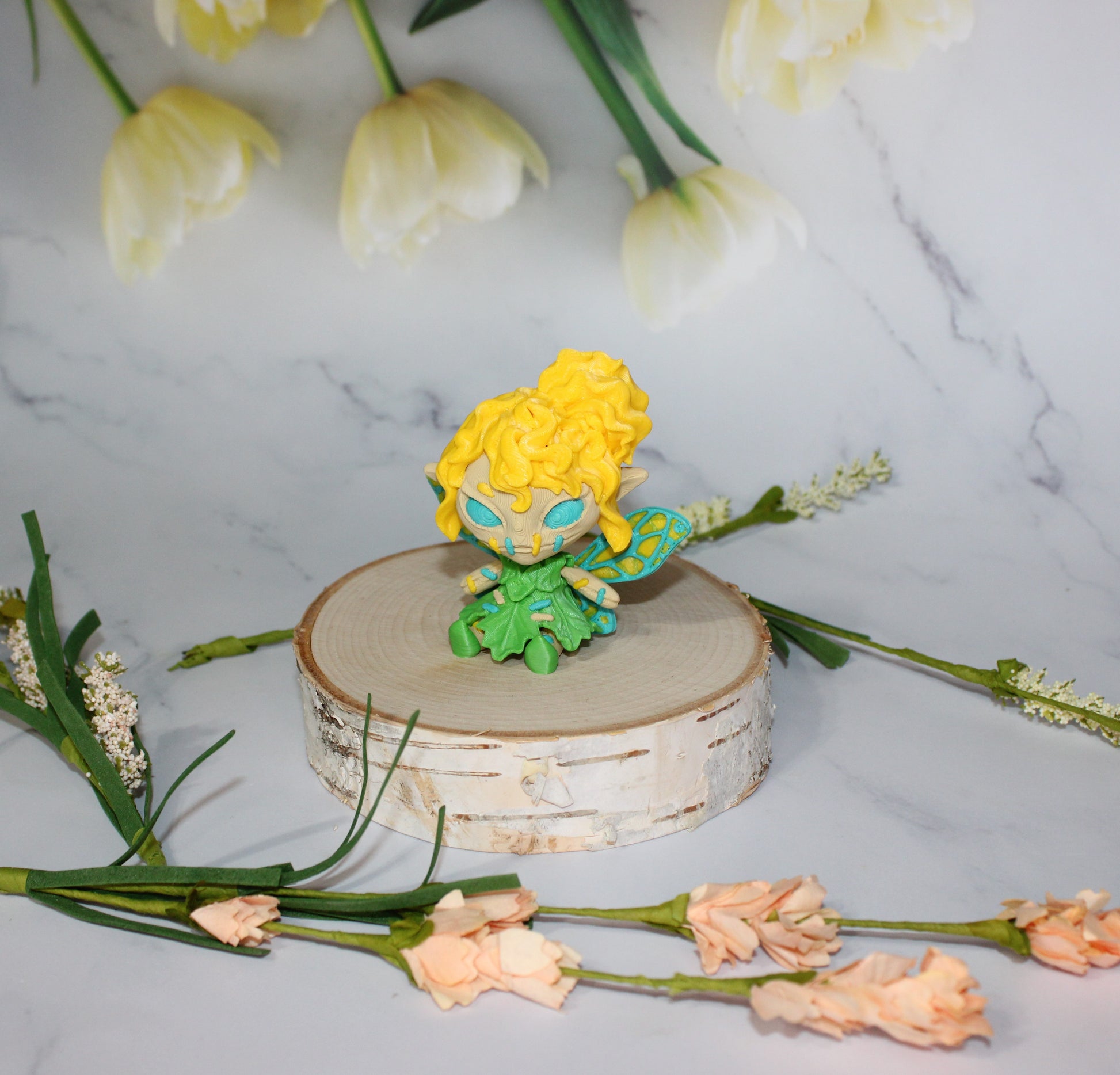 Dustella Doll 3D Printed Articulated Figurine - Wonderland 3D Printing 