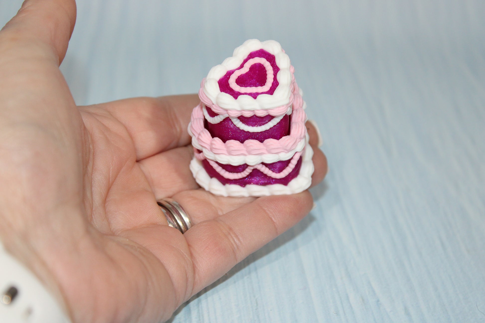 3d Printed Cake Storage Boxes 3" x 3" x 2.75'"t - Wonderland 3D Printing 