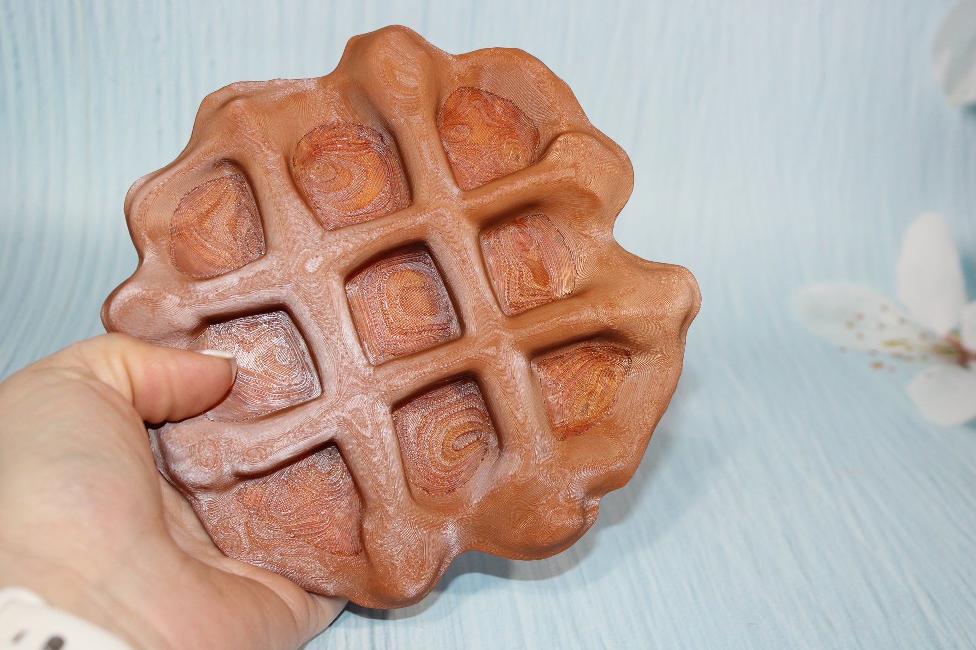 Waffle Tic Tac Toe-3d printed - Wonderland 3D Printing 