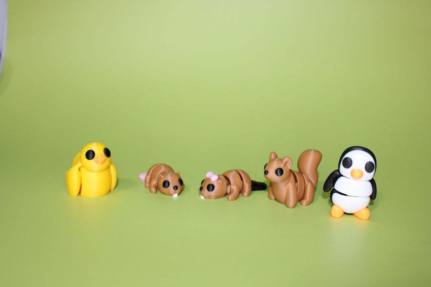 Mini Pocket Pets-0.8-1.5 inches. 3D Printed Mini Fidget Figurines. Great for Birthday Parties! - Wonderland 3D Printing 