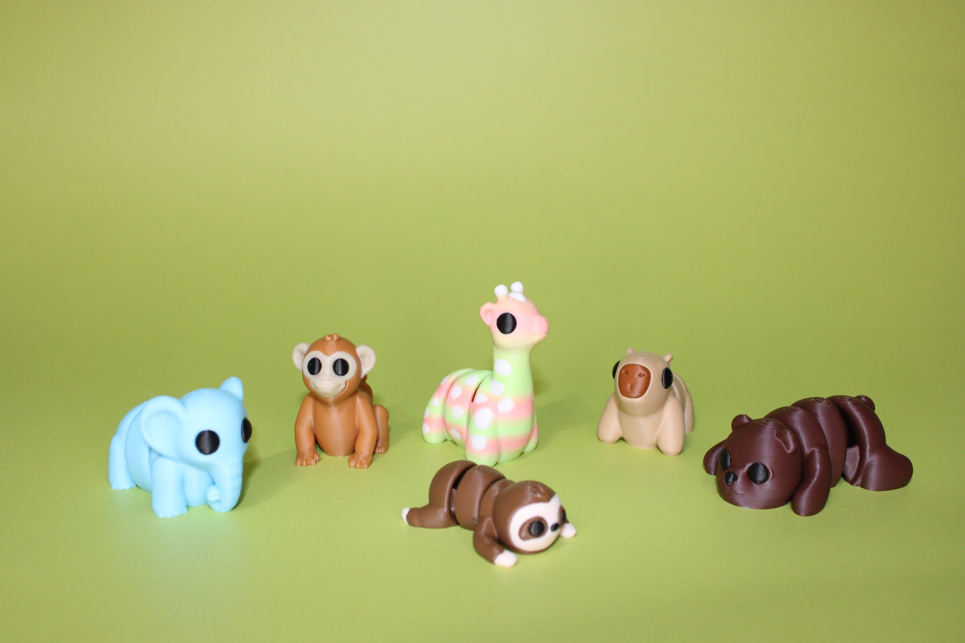 Mini Pocket Pets-0.8-1.5 inches. 3D Printed Mini Fidget Figurines. Great for Birthday Parties! - Wonderland 3D Printing 