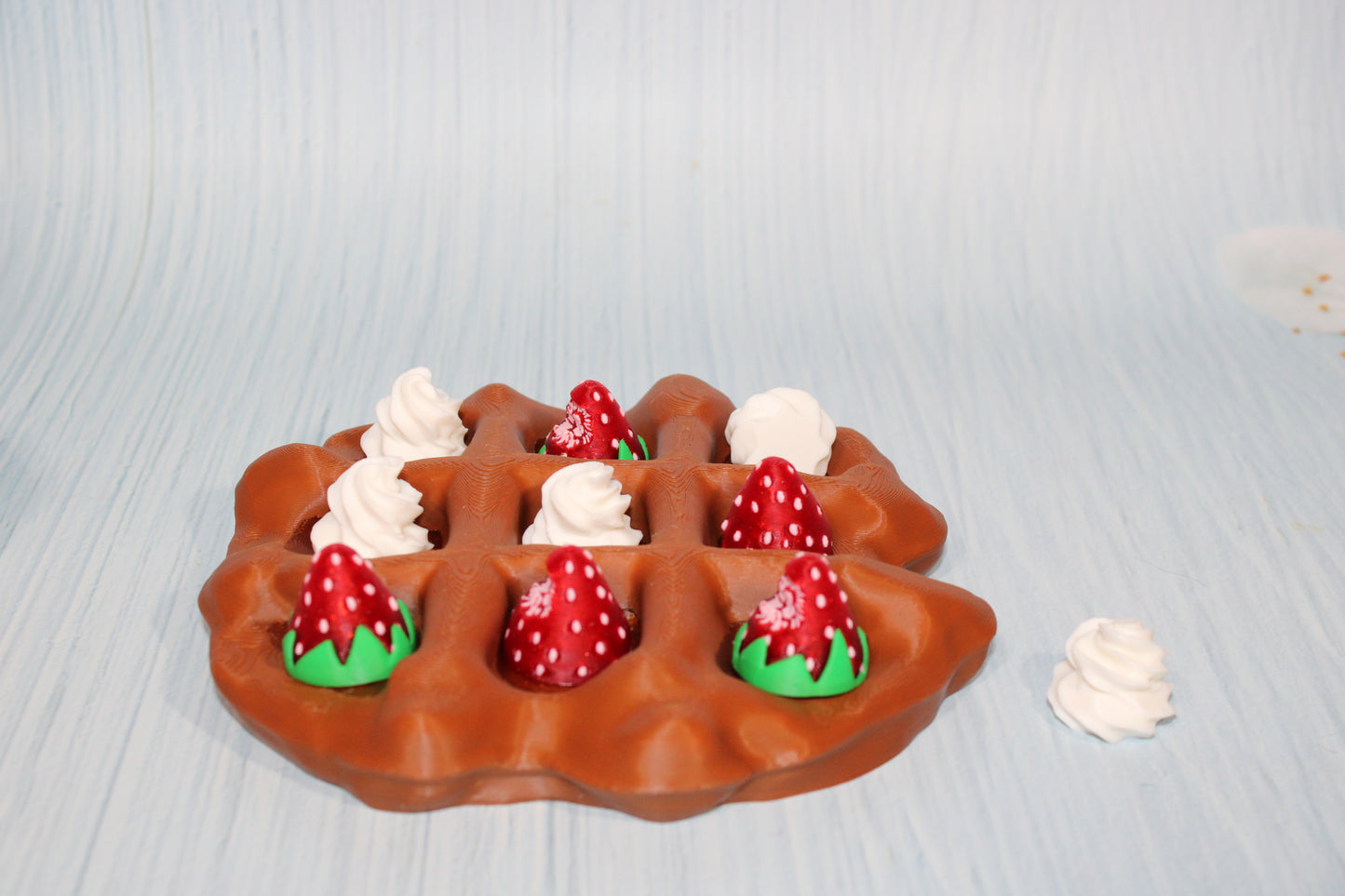 Waffle Tic Tac Toe-3d printed - Wonderland 3D Printing 