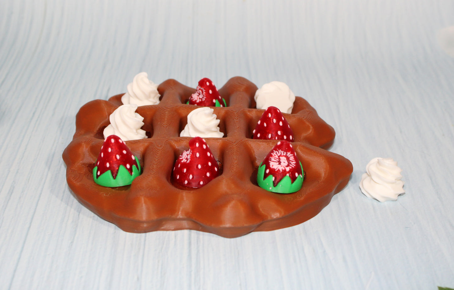 Waffle Tic Tac Toe-3d printed - Wonderland 3D Printing 