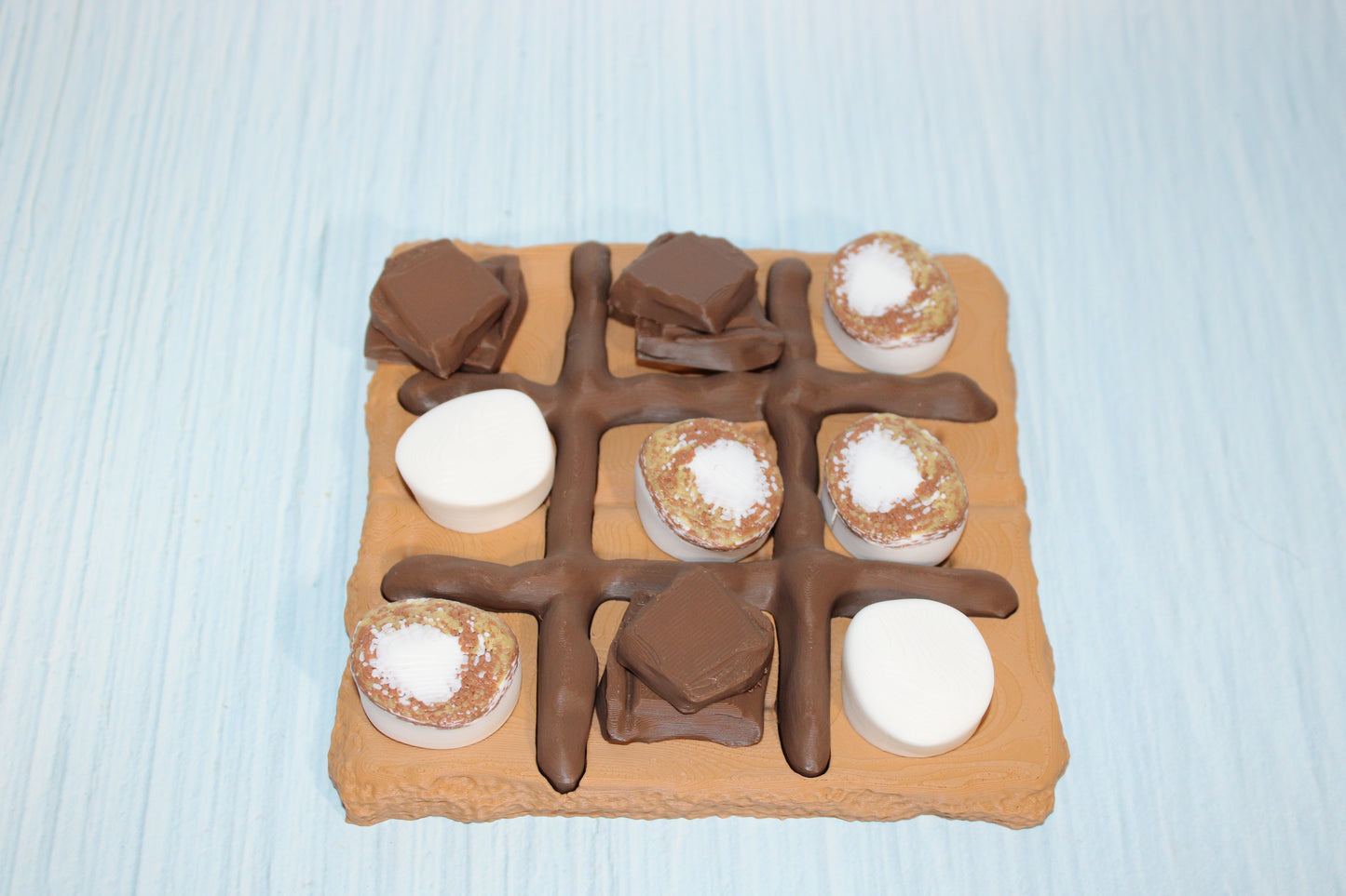 Smores Tic Tac Toe-3d printed - Wonderland 3D Printing 