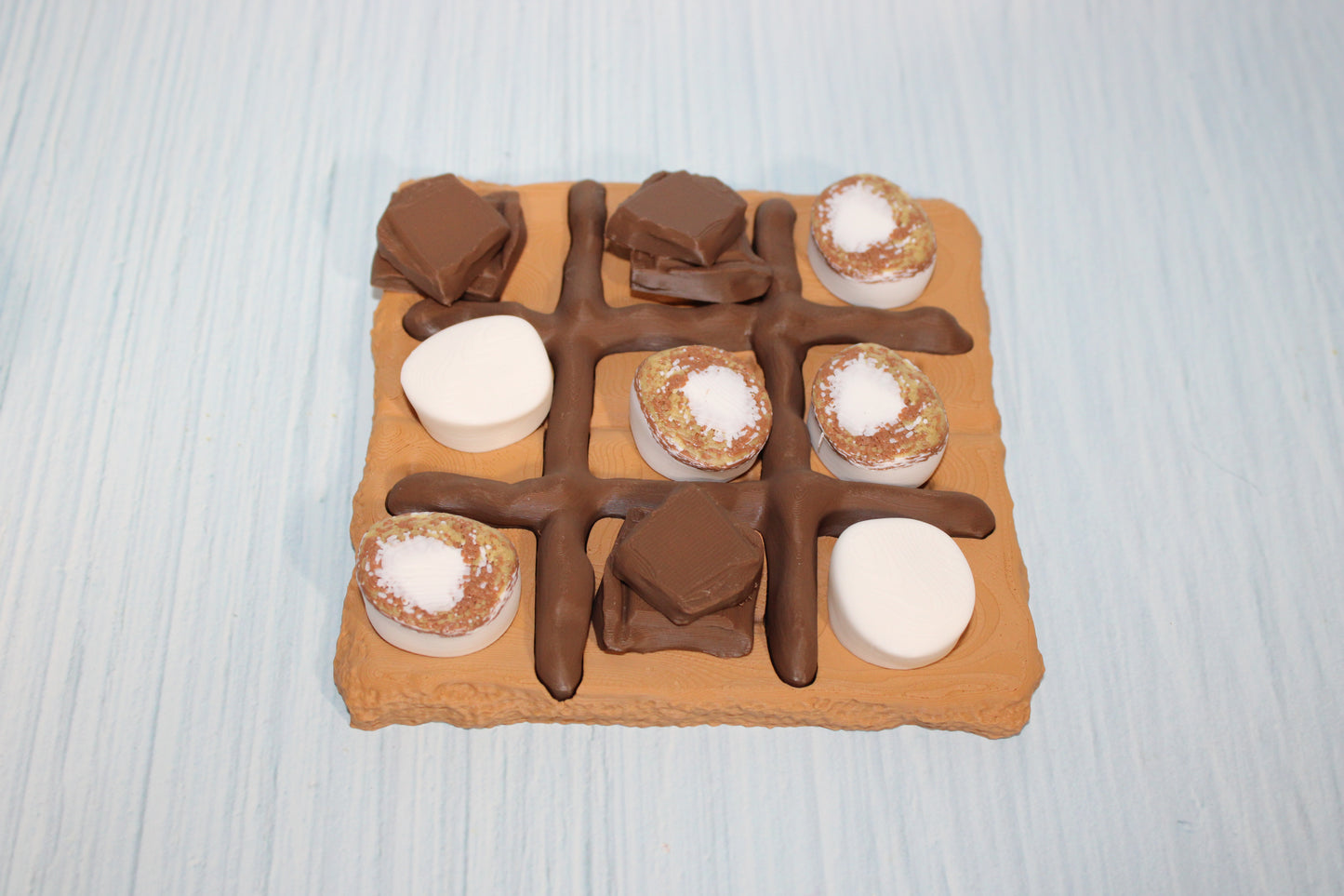 Smores Tic Tac Toe-3d printed - Wonderland 3D Printing 