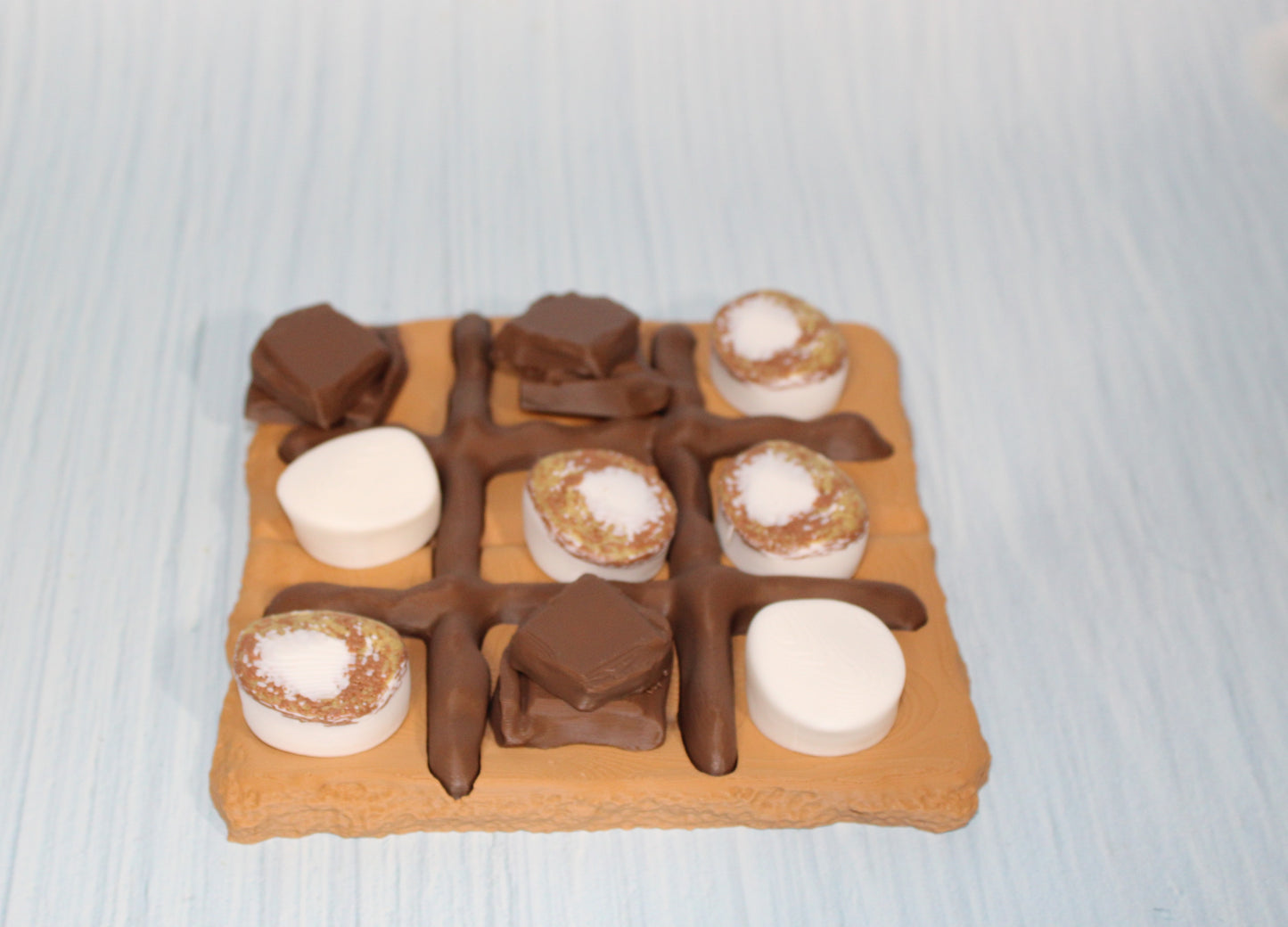 Smores Tic Tac Toe-3d printed - Wonderland 3D Printing 