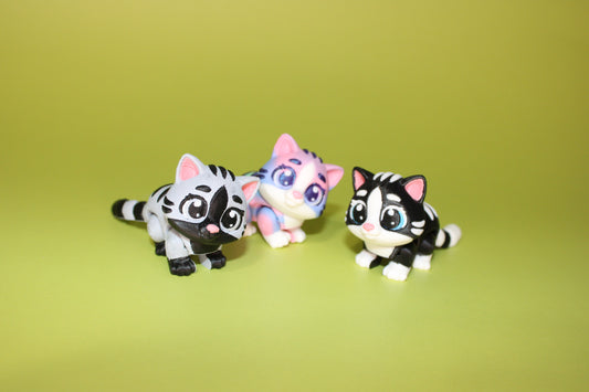 Ginger Cat 3D Printed Articulated Flexi Fidget Figurine - Wonderland 3D Printing 