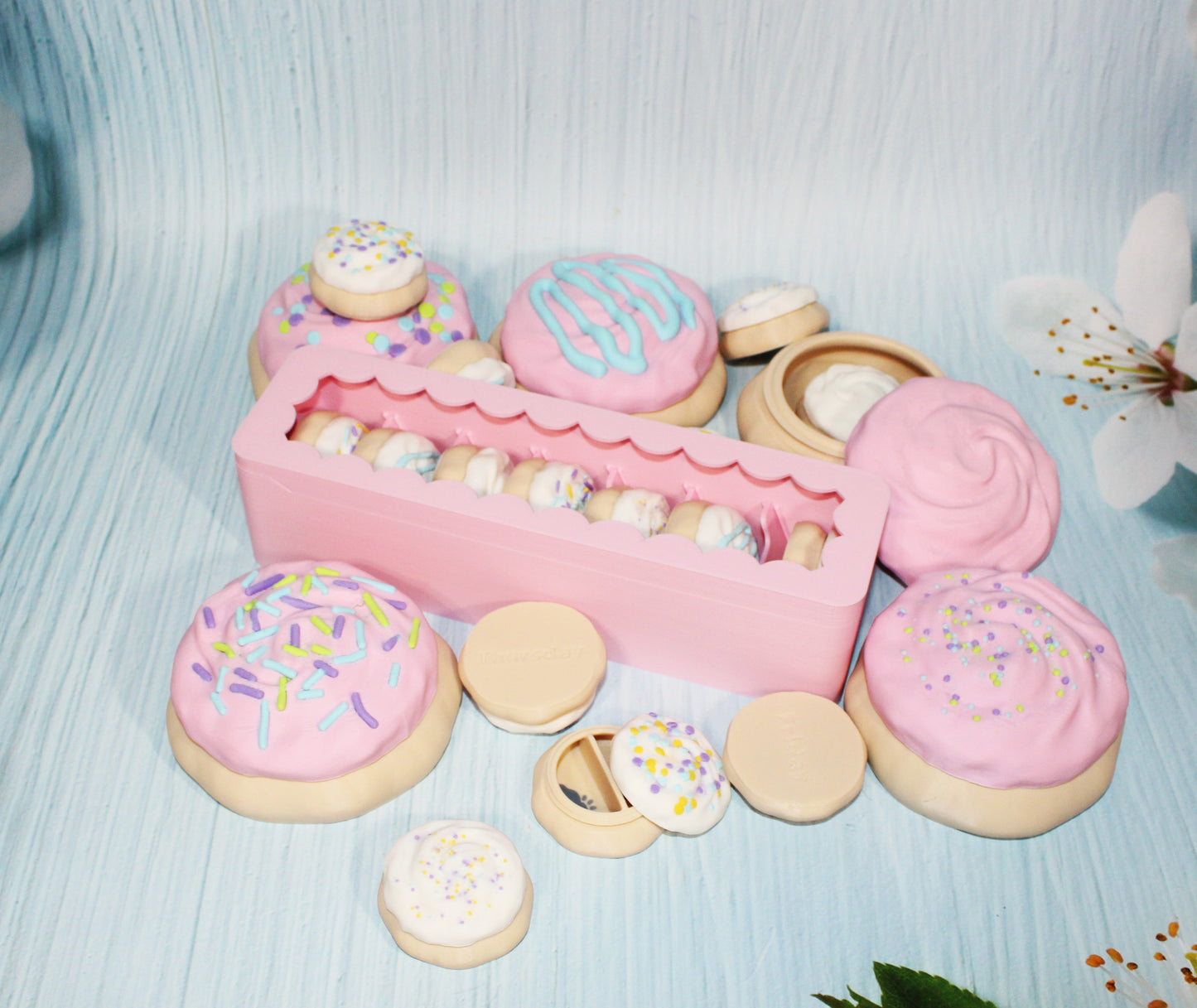 Sugar Cookie Storage Containers- 3D Printed- Multiple to choose from - Wonderland 3D Printing 