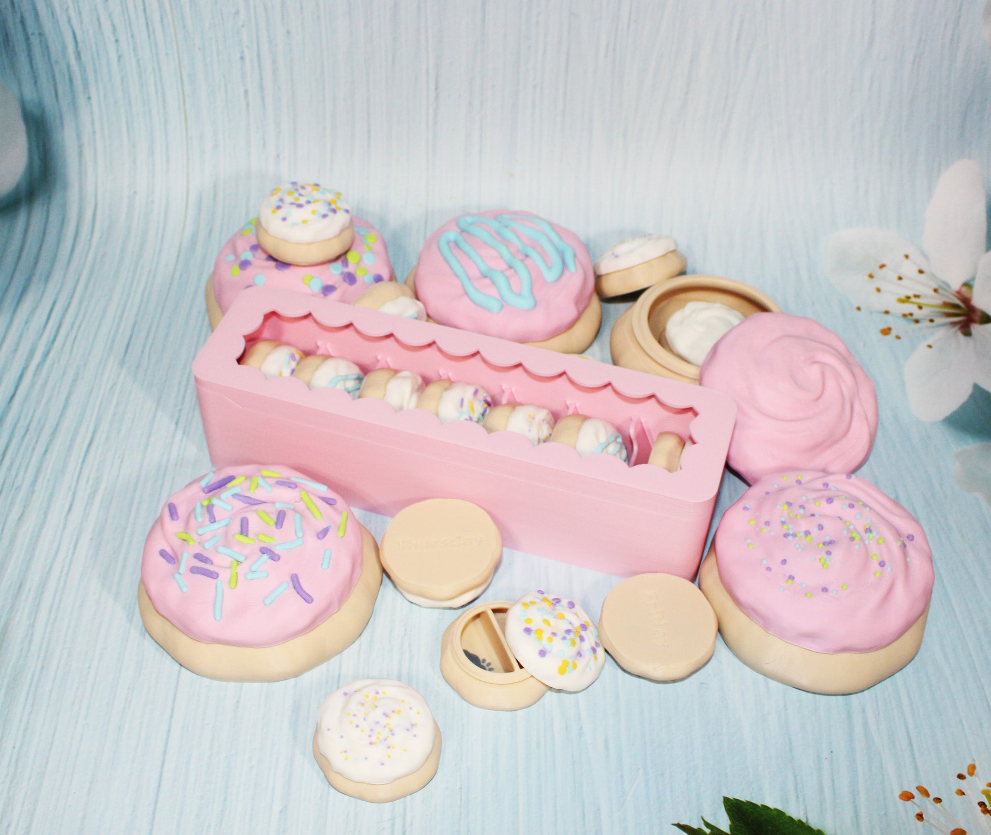 Sugar Cookie Storage Containers- 3D Printed- Multiple to choose from - Wonderland 3D Printing 