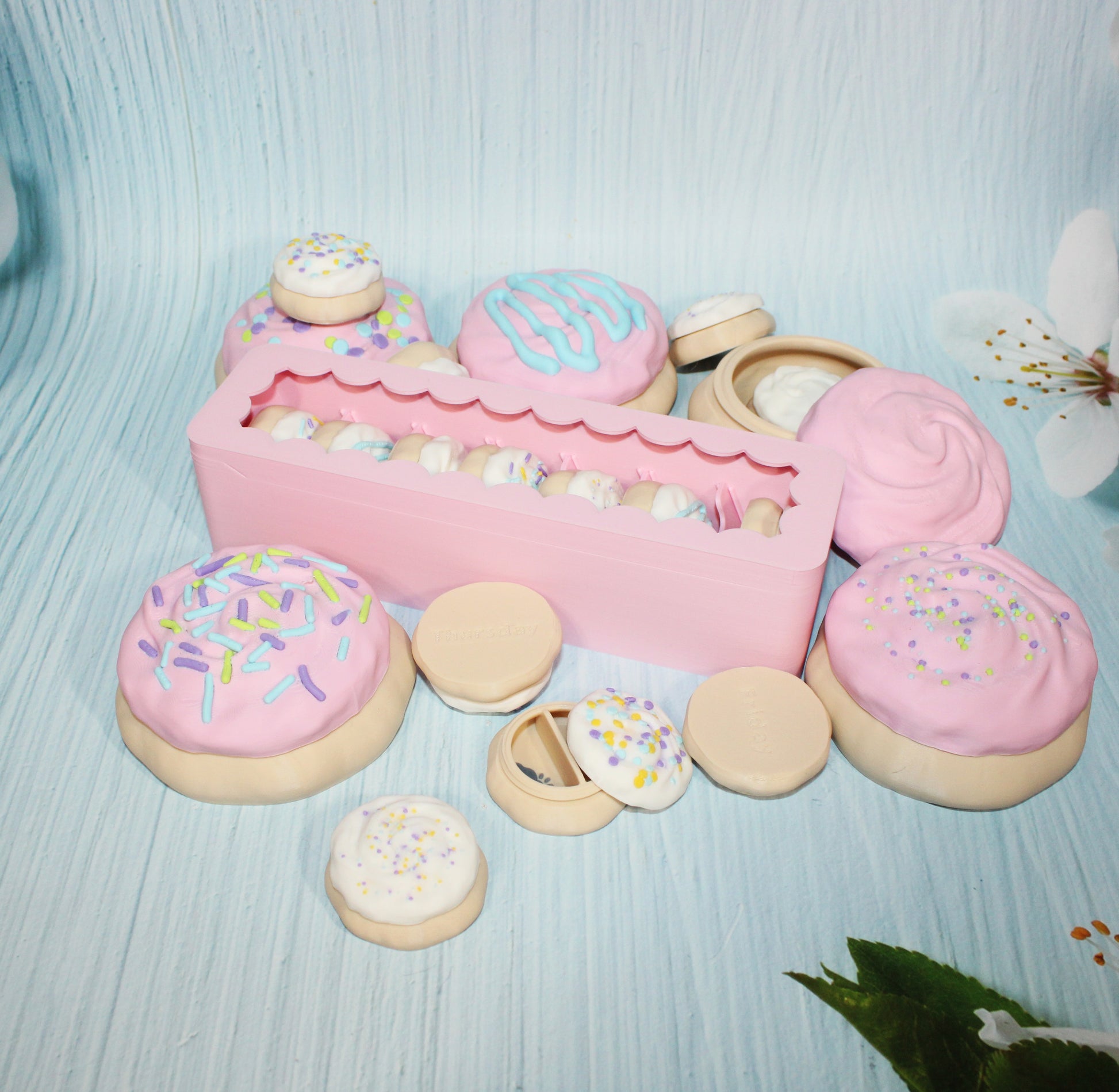 Sugar Cookie Storage Containers- 3D Printed- Multiple to choose from - Wonderland 3D Printing 