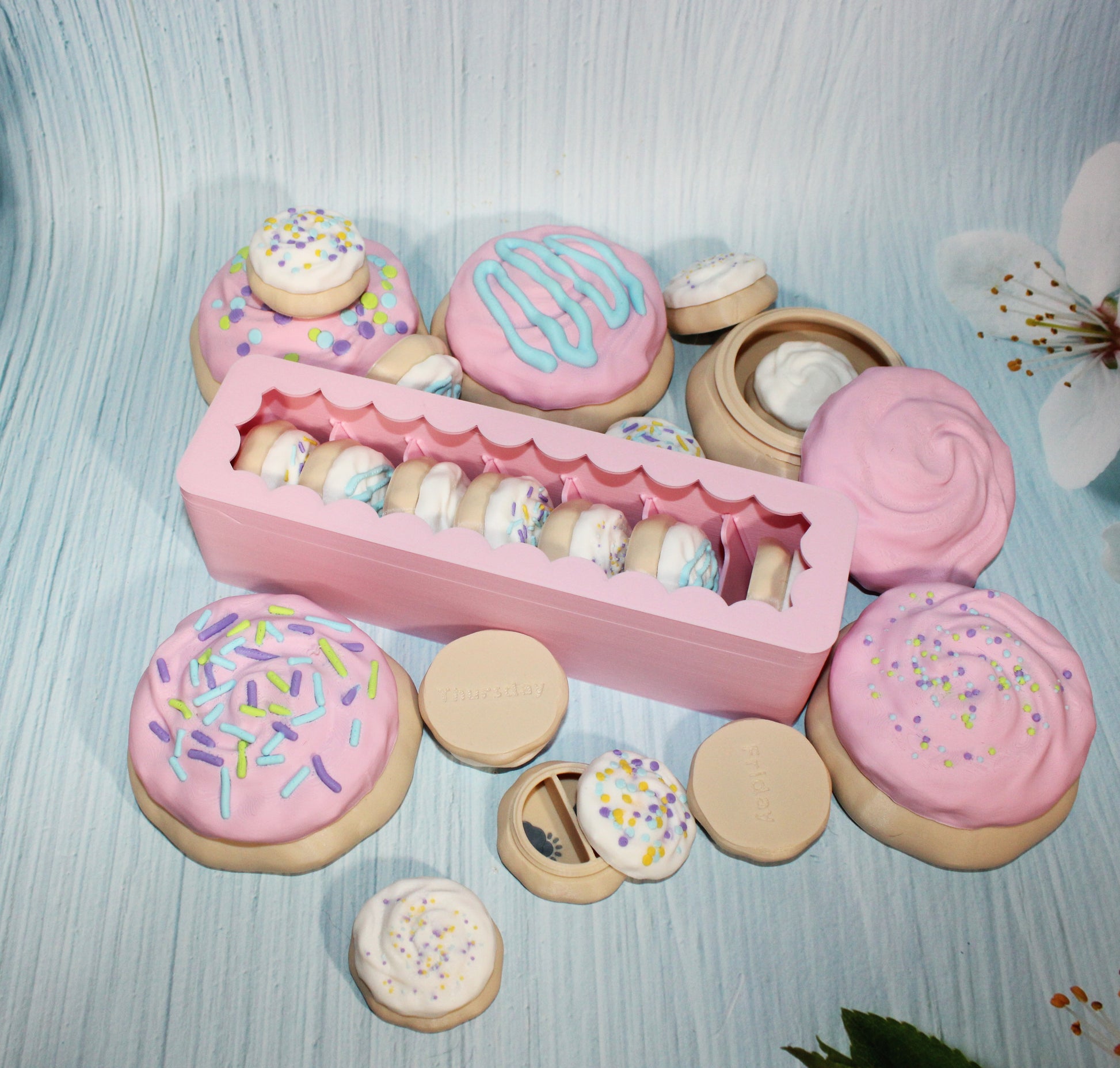 Sugar Cookie Storage Containers- 3D Printed- Multiple to choose from - Wonderland 3D Printing 