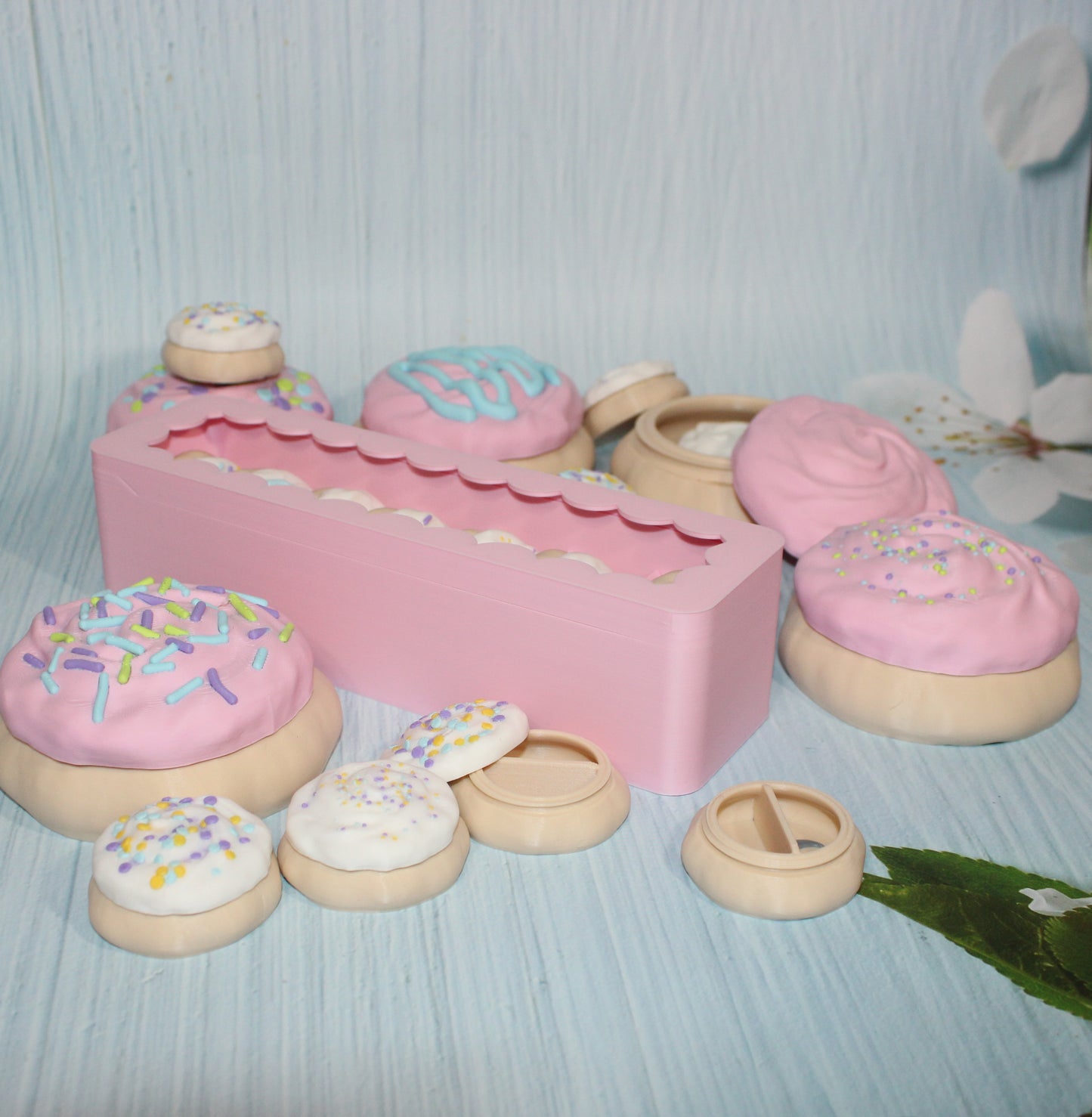 Sugar Cookie Storage Containers- 3D Printed- Multiple to choose from - Wonderland 3D Printing 