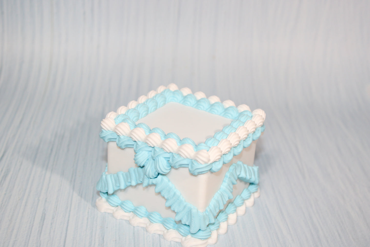 3d Printed Cake Storage Boxes 3" x 3" x 2.75'"t - Wonderland 3D Printing 