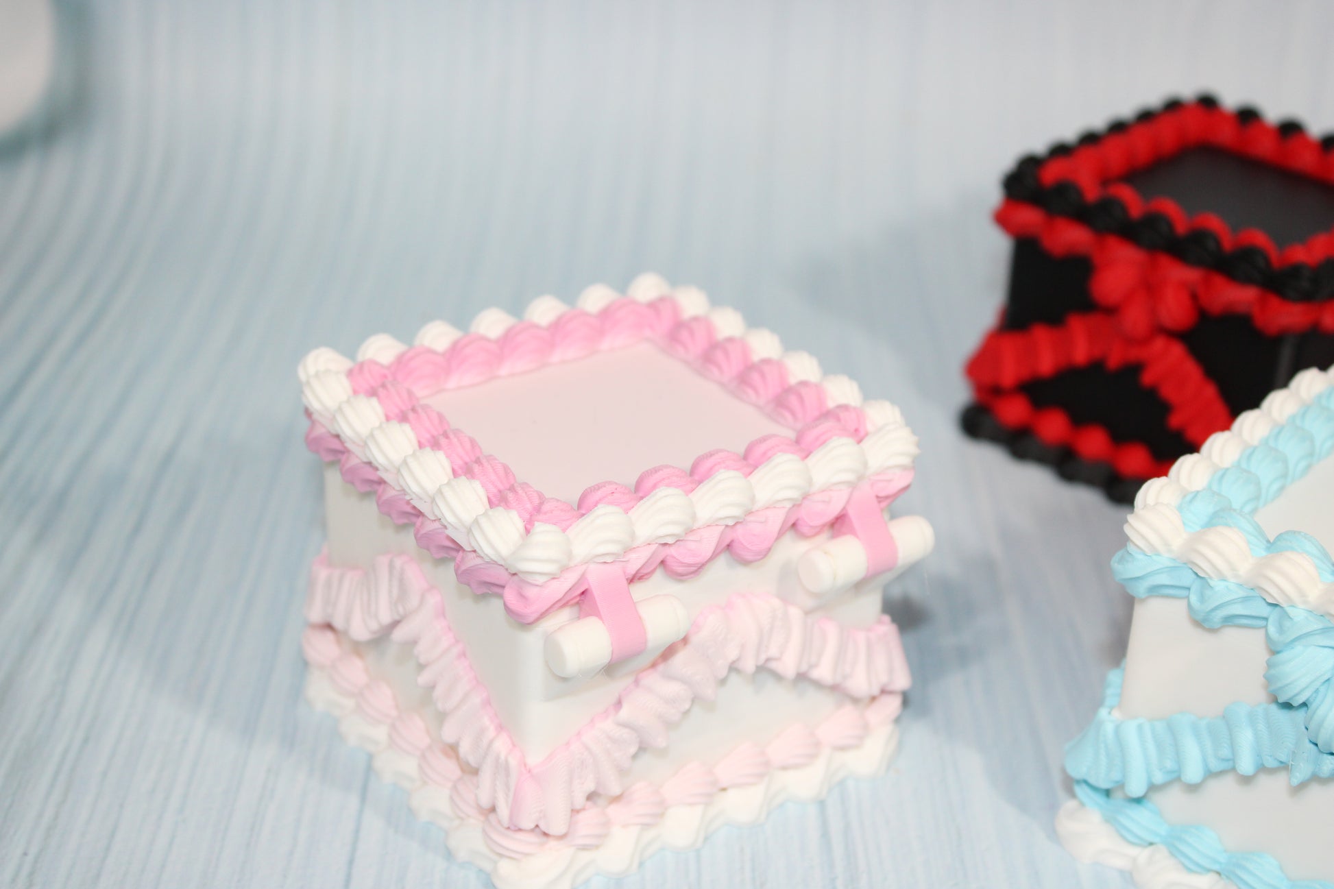 3d Printed Cake Storage Boxes 3" x 3" x 2.75'"t - Wonderland 3D Printing 