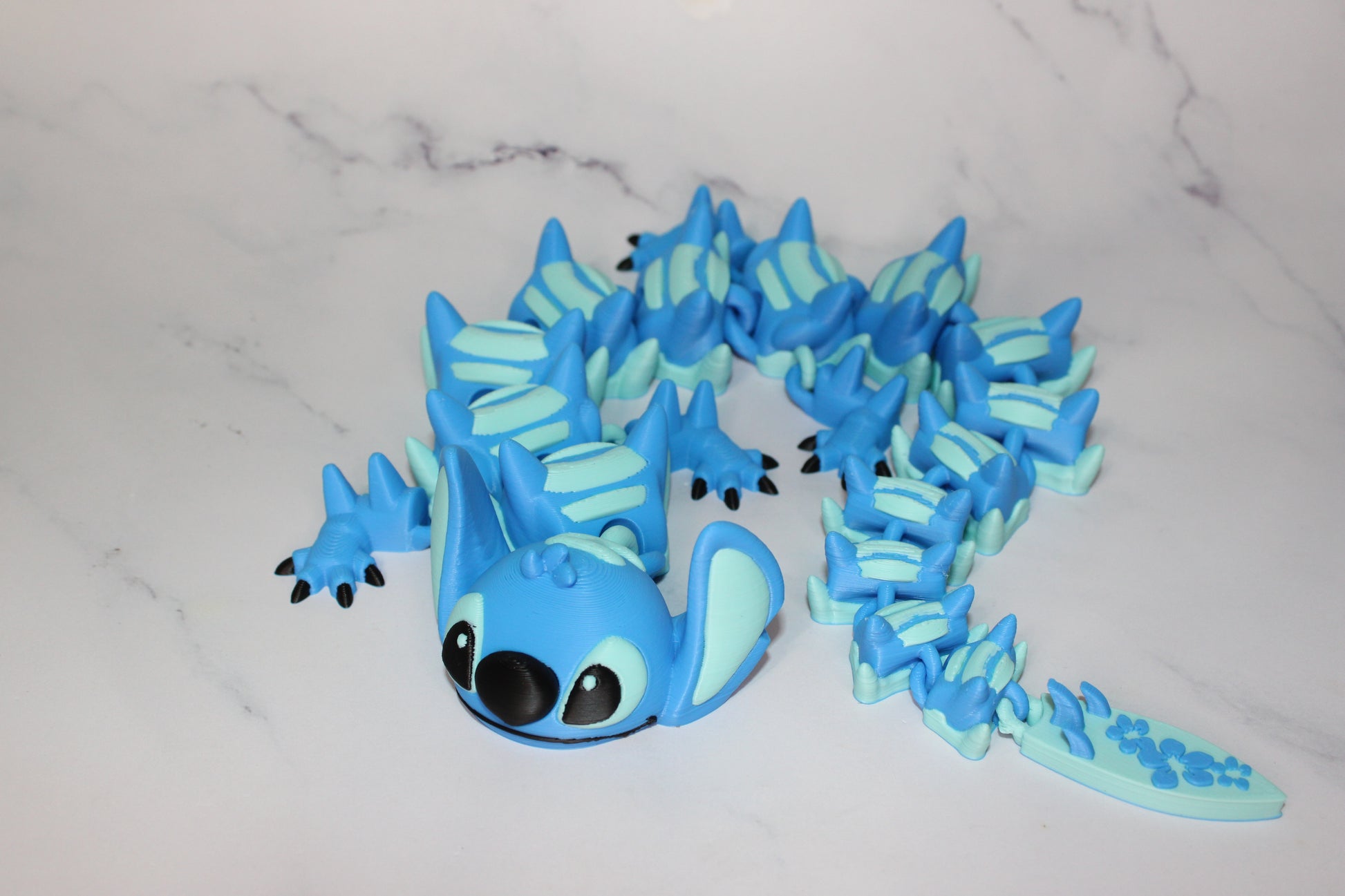 Alien Dragon 3D Printed Articulated Figurine - Wonderland 3D Printing 