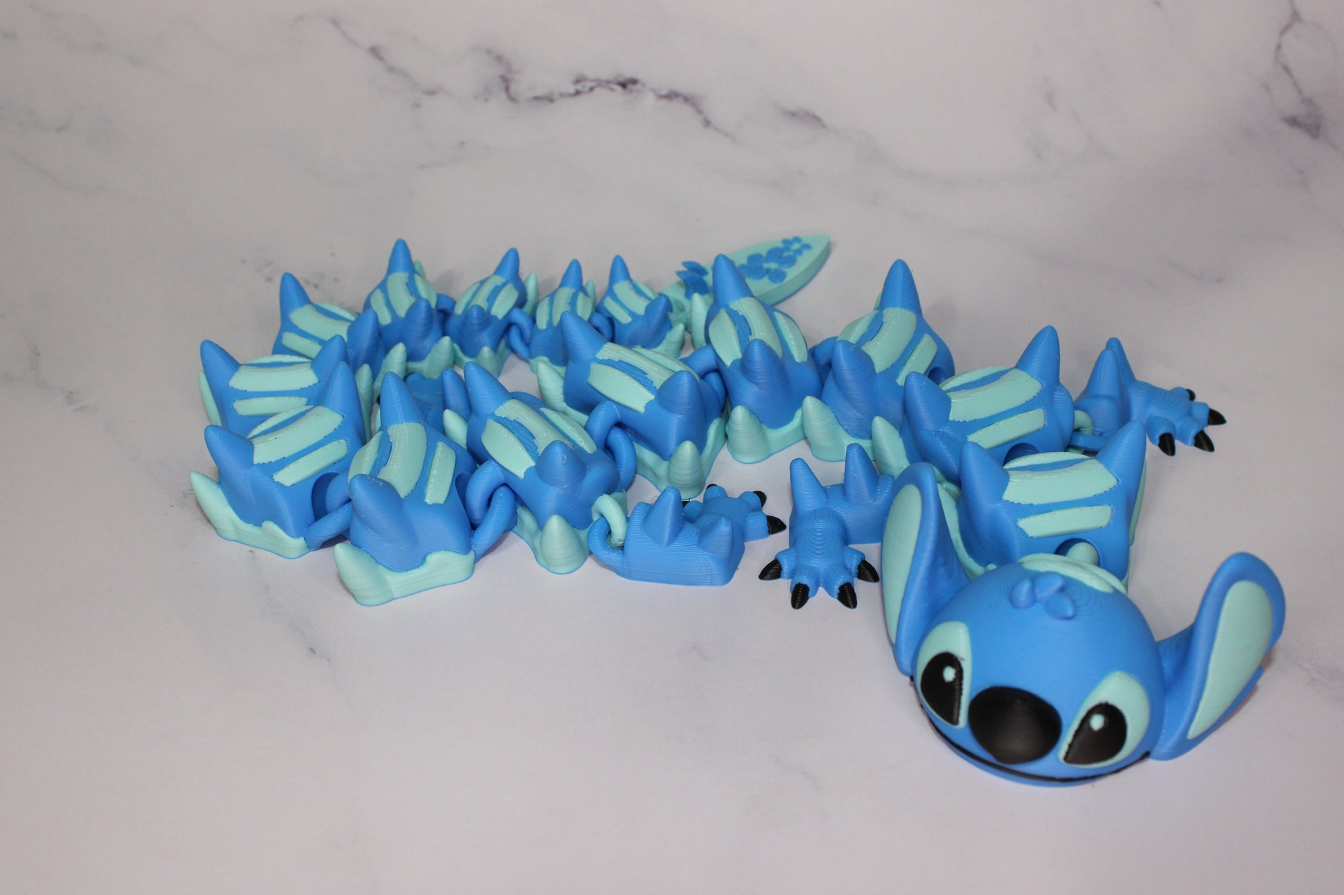 Alien Dragon 3D Printed Articulated Figurine - Wonderland 3D Printing 