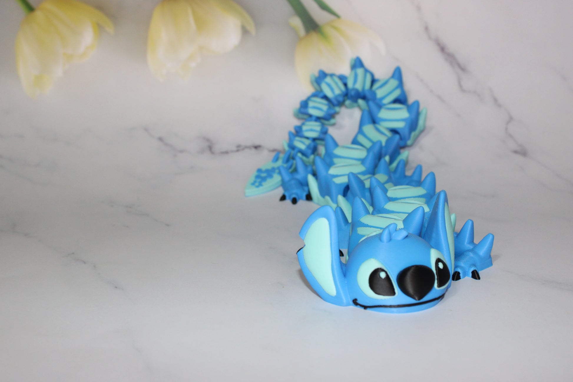 Alien Dragon 3D Printed Articulated Figurine - Wonderland 3D Printing 