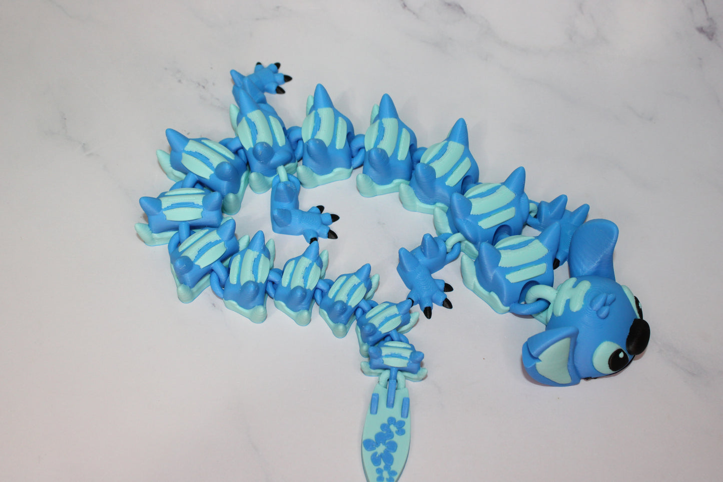 Alien Dragon 3D Printed Articulated Figurine - Wonderland 3D Printing 