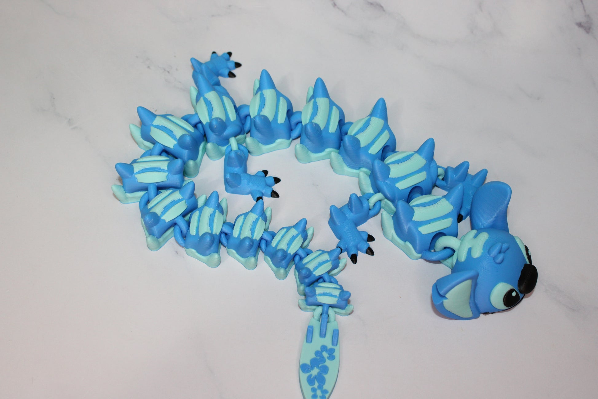 Alien Dragon 3D Printed Articulated Figurine - Wonderland 3D Printing 