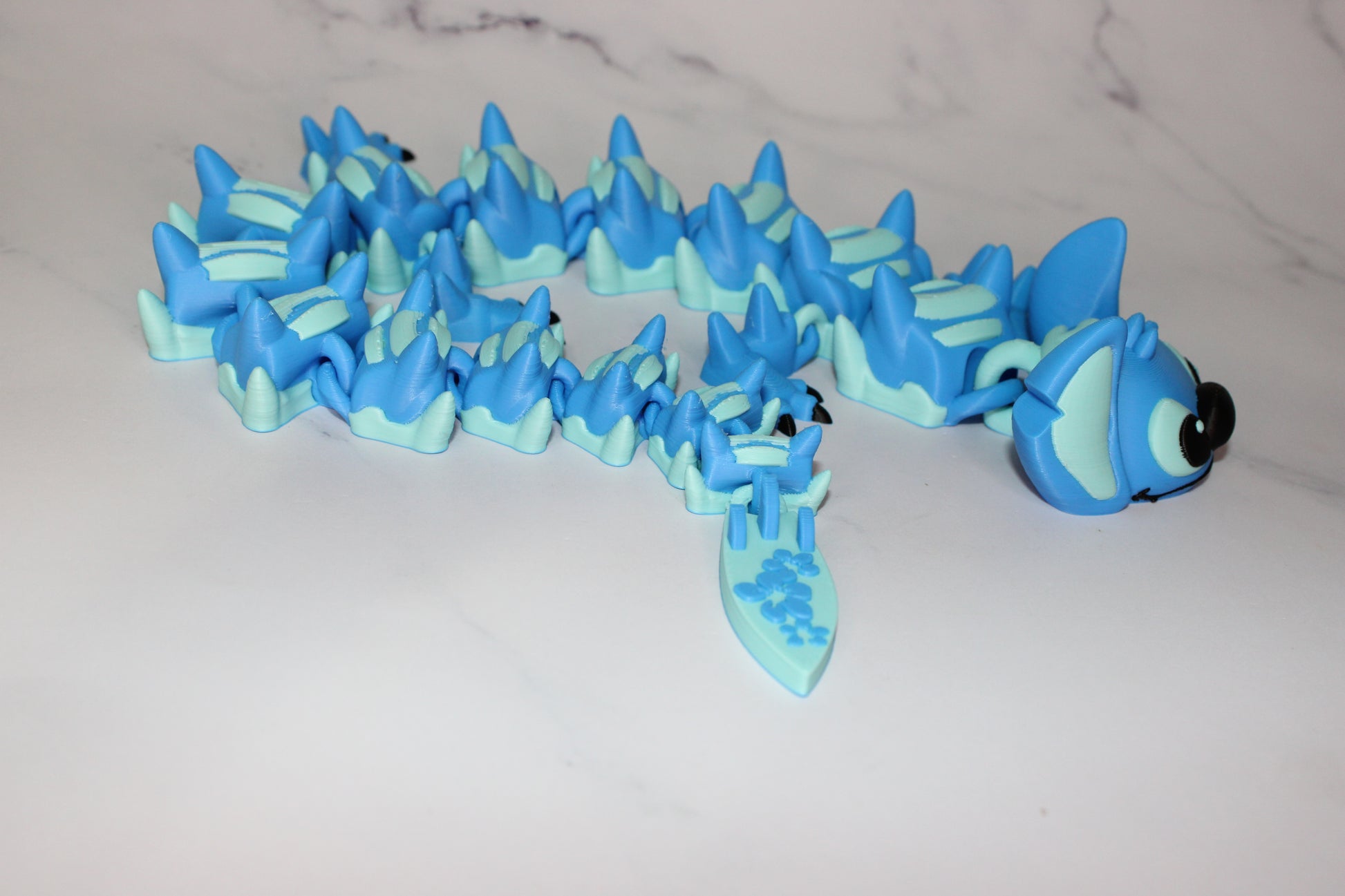 Alien Dragon 3D Printed Articulated Figurine - Wonderland 3D Printing 