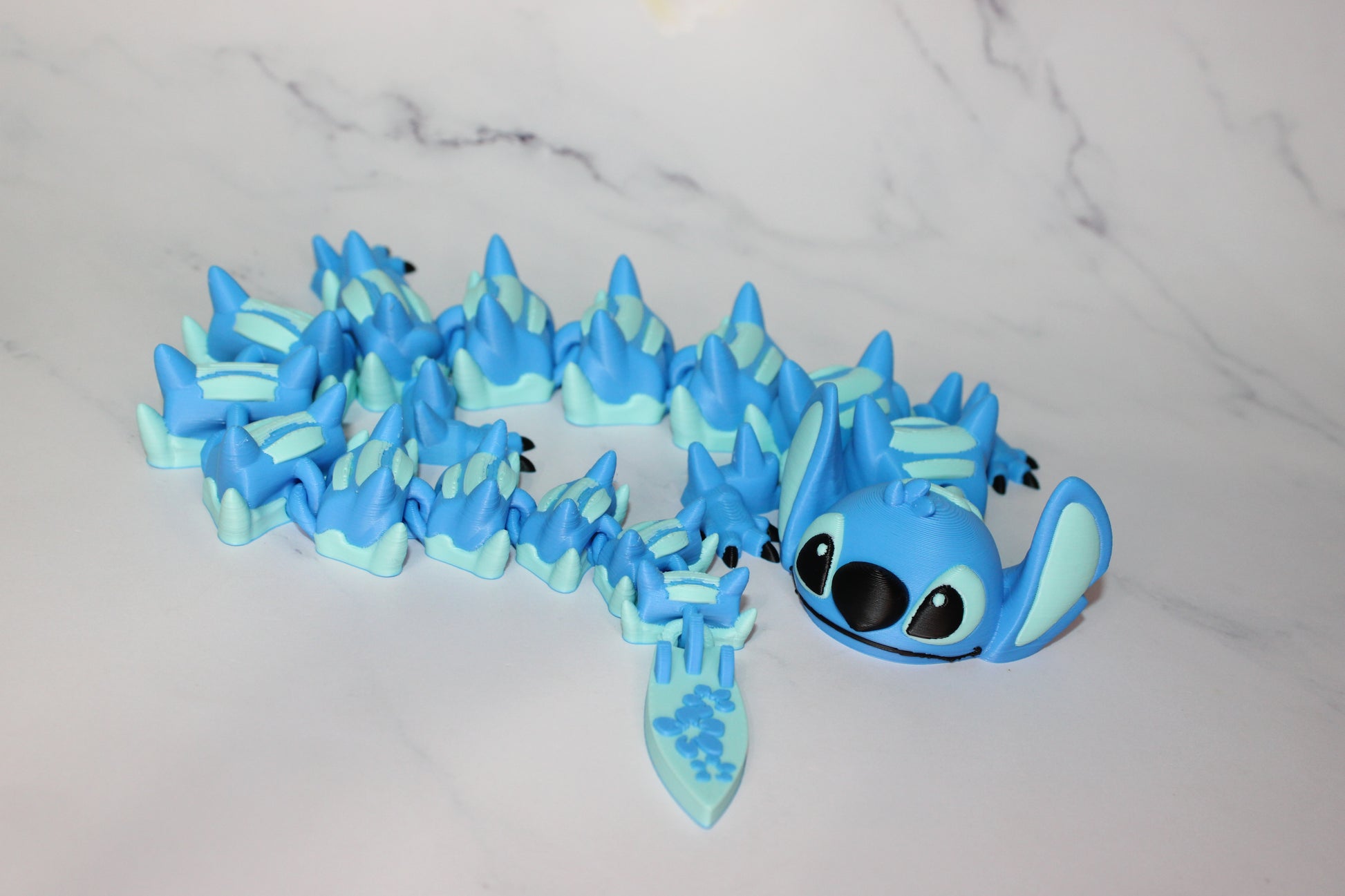Alien Dragon 3D Printed Articulated Figurine - Wonderland 3D Printing 