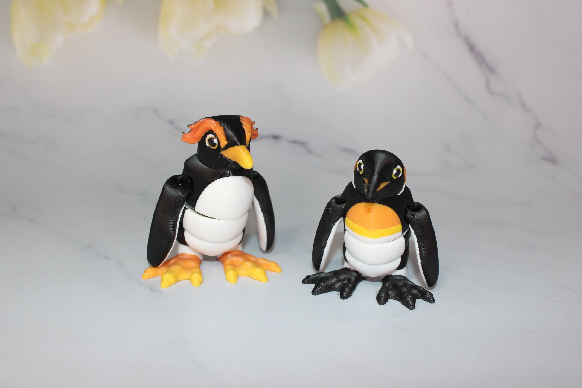 Penguins 3D Printed Articulated Flexi Fidget Figurine - Wonderland 3D Printing 