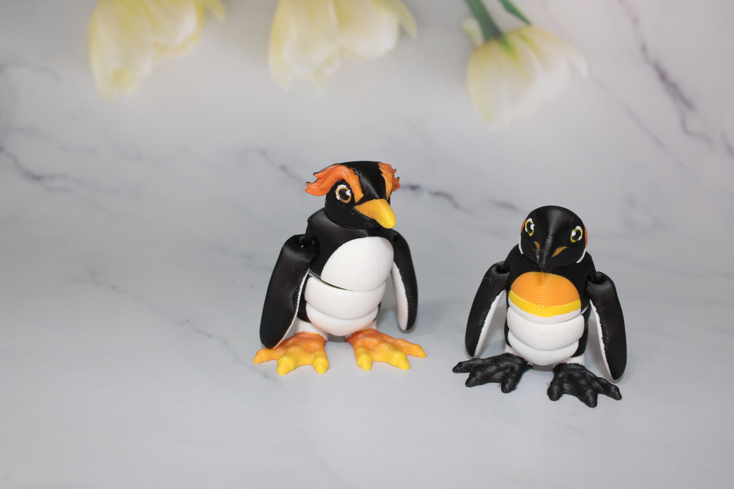 Penguins 3D Printed Articulated Flexi Fidget Figurine - Wonderland 3D Printing 