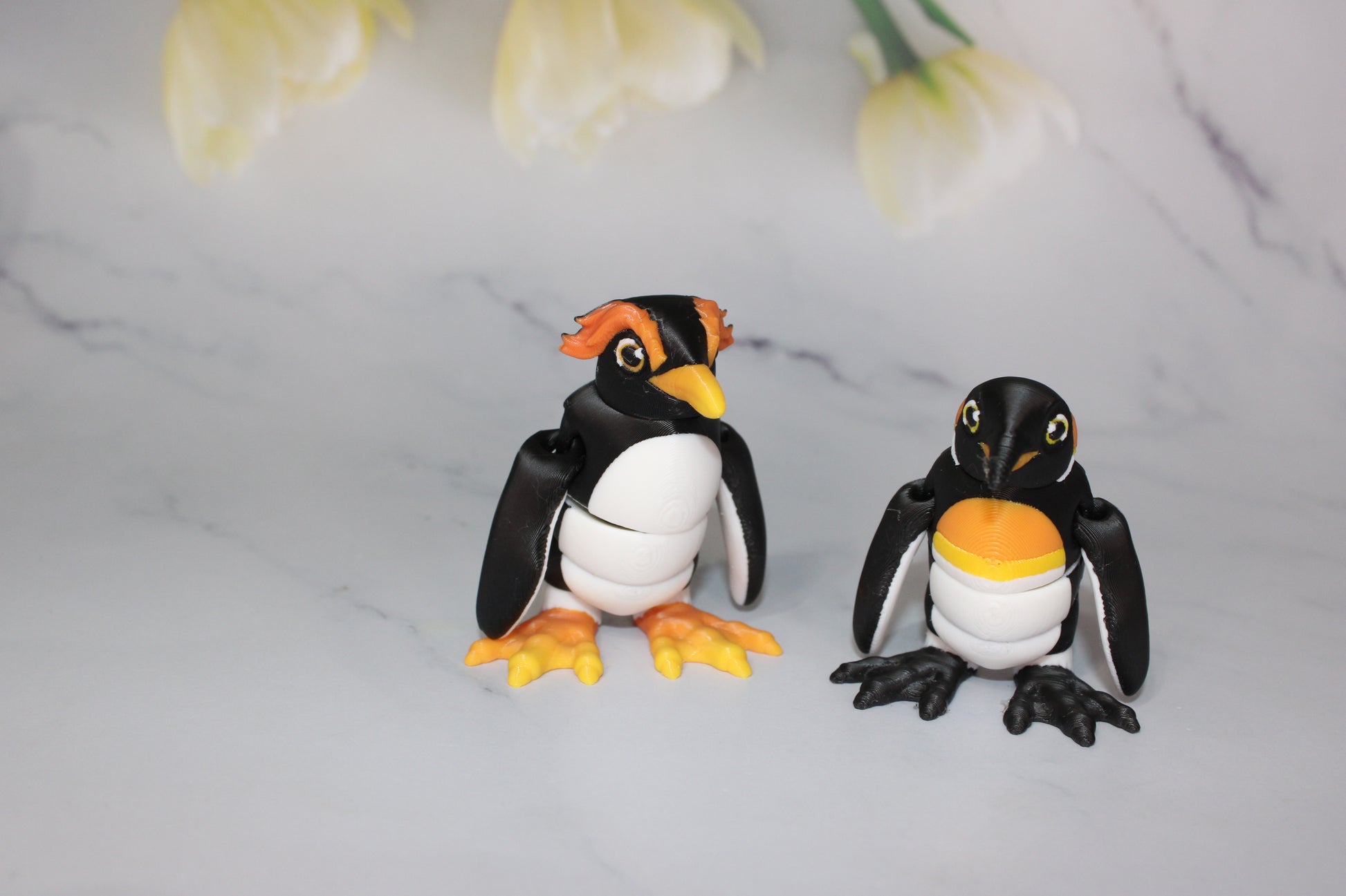 Penguins 3D Printed Articulated Flexi Fidget Figurine - Wonderland 3D Printing 
