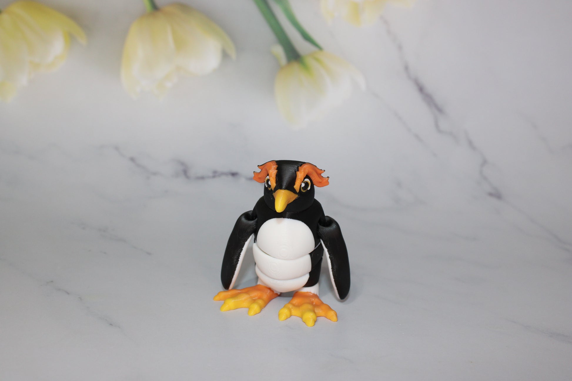 Penguins 3D Printed Articulated Flexi Fidget Figurine - Wonderland 3D Printing 