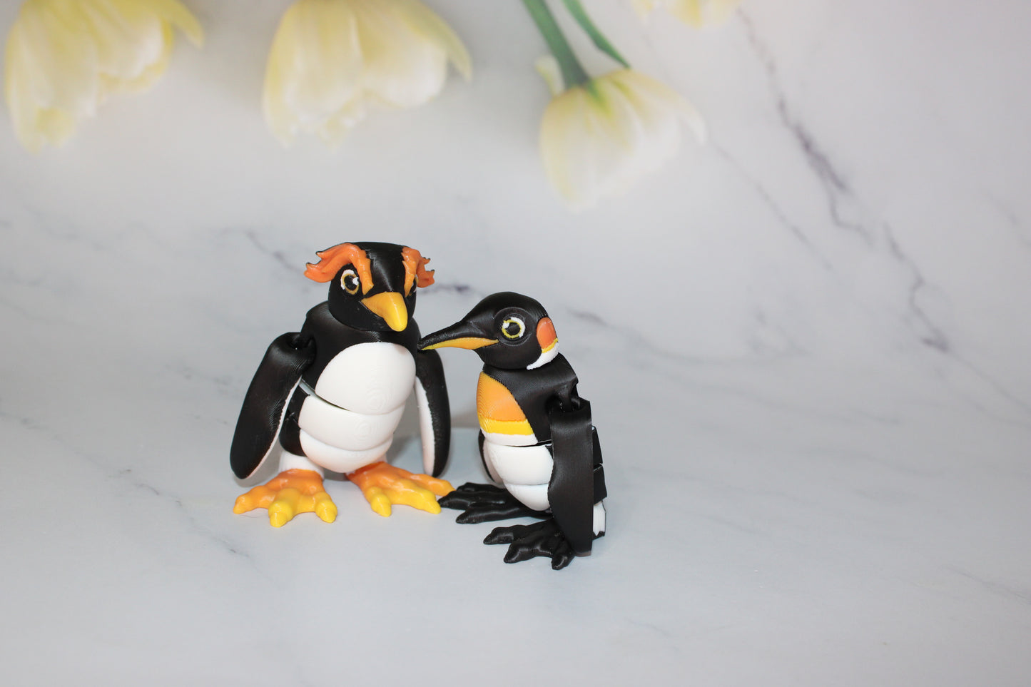 Penguins 3D Printed Articulated Flexi Fidget Figurine - Wonderland 3D Printing 