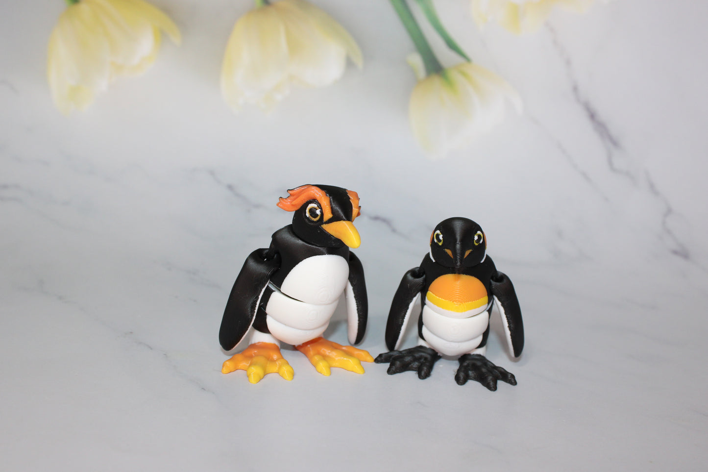 Penguins 3D Printed Articulated Flexi Fidget Figurine - Wonderland 3D Printing 