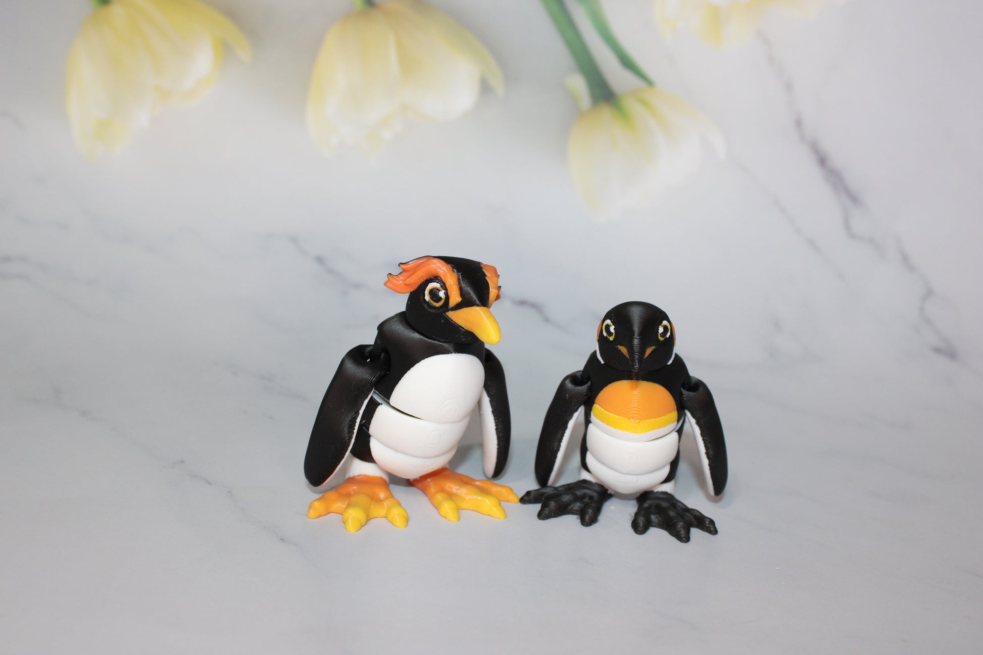 Penguins 3D Printed Articulated Flexi Fidget Figurine - Wonderland 3D Printing 