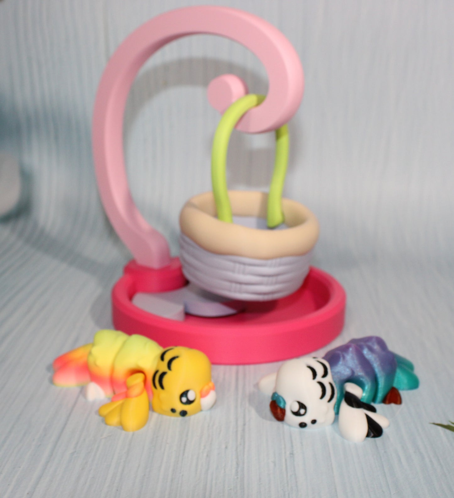 Love Birds and Friends with Swinging Basket or House Options-3d printed - Wonderland 3D Printing 