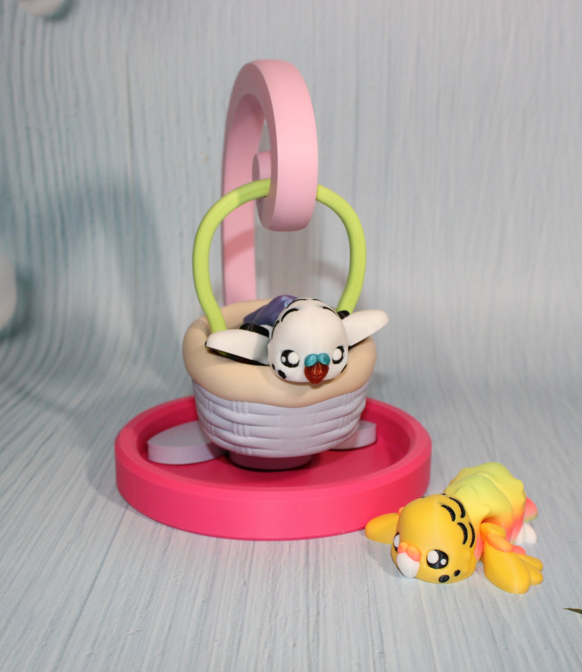 Love Birds and Friends with Swinging Basket or House Options-3d printed - Wonderland 3D Printing 