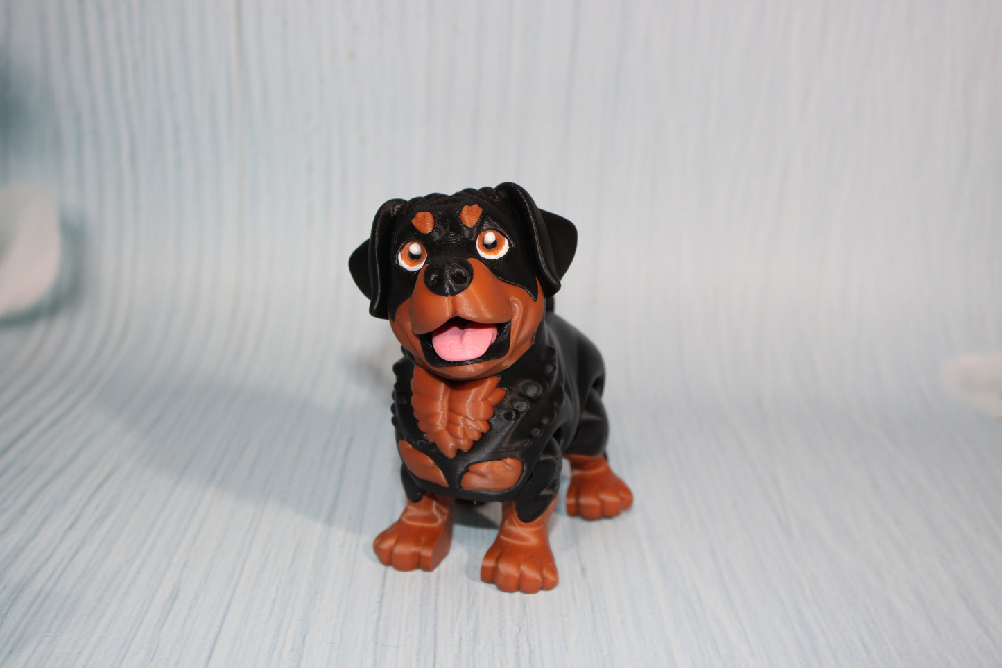 Rottweiler Dog 3D Printed Articulated Flexi Fidget Figurine - Wonderland 3D Printing 