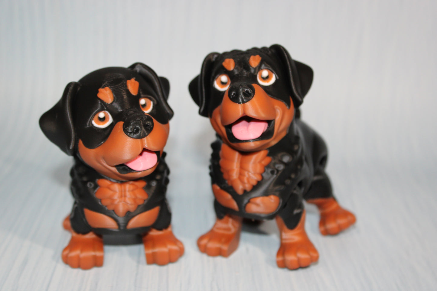 Rottweiler Dog 3D Printed Articulated Flexi Fidget Figurine - Wonderland 3D Printing 