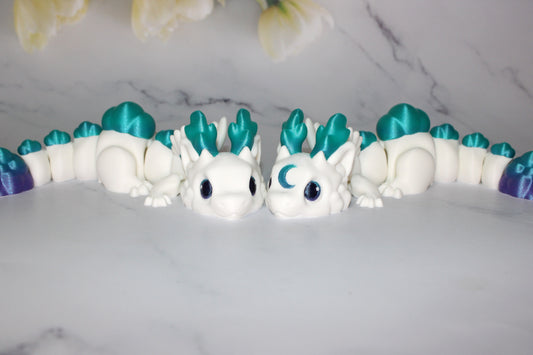 Teen Cloud Dragon 9 inches Long-Articulated 3d Printed Figurine - Wonderland 3D Printing 