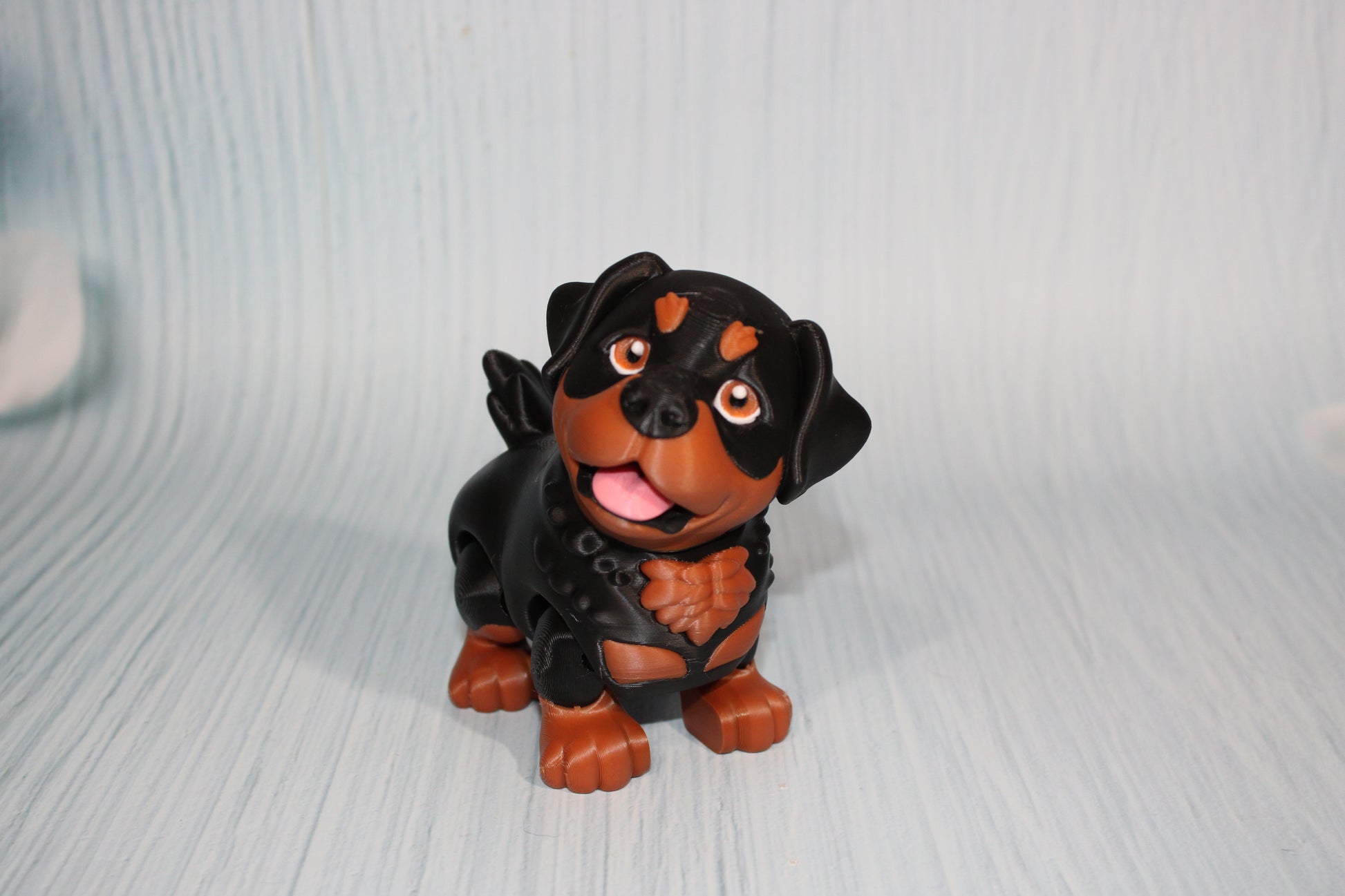 Rottweiler Dog 3D Printed Articulated Flexi Fidget Figurine - Wonderland 3D Printing 