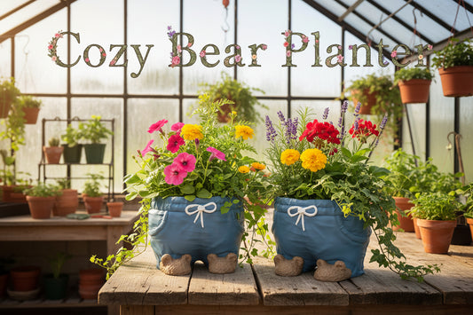 Cozy Bear Planter Pot 3d printed- Plants not included