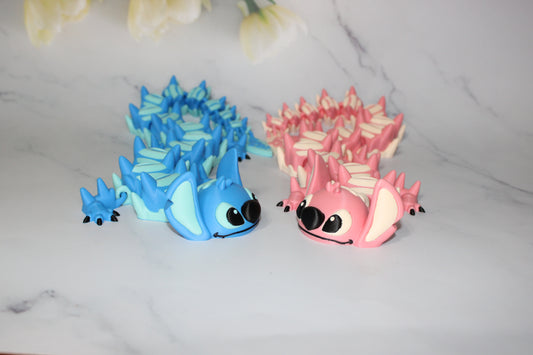 Alien Dragon 3D Printed Articulated Figurine
