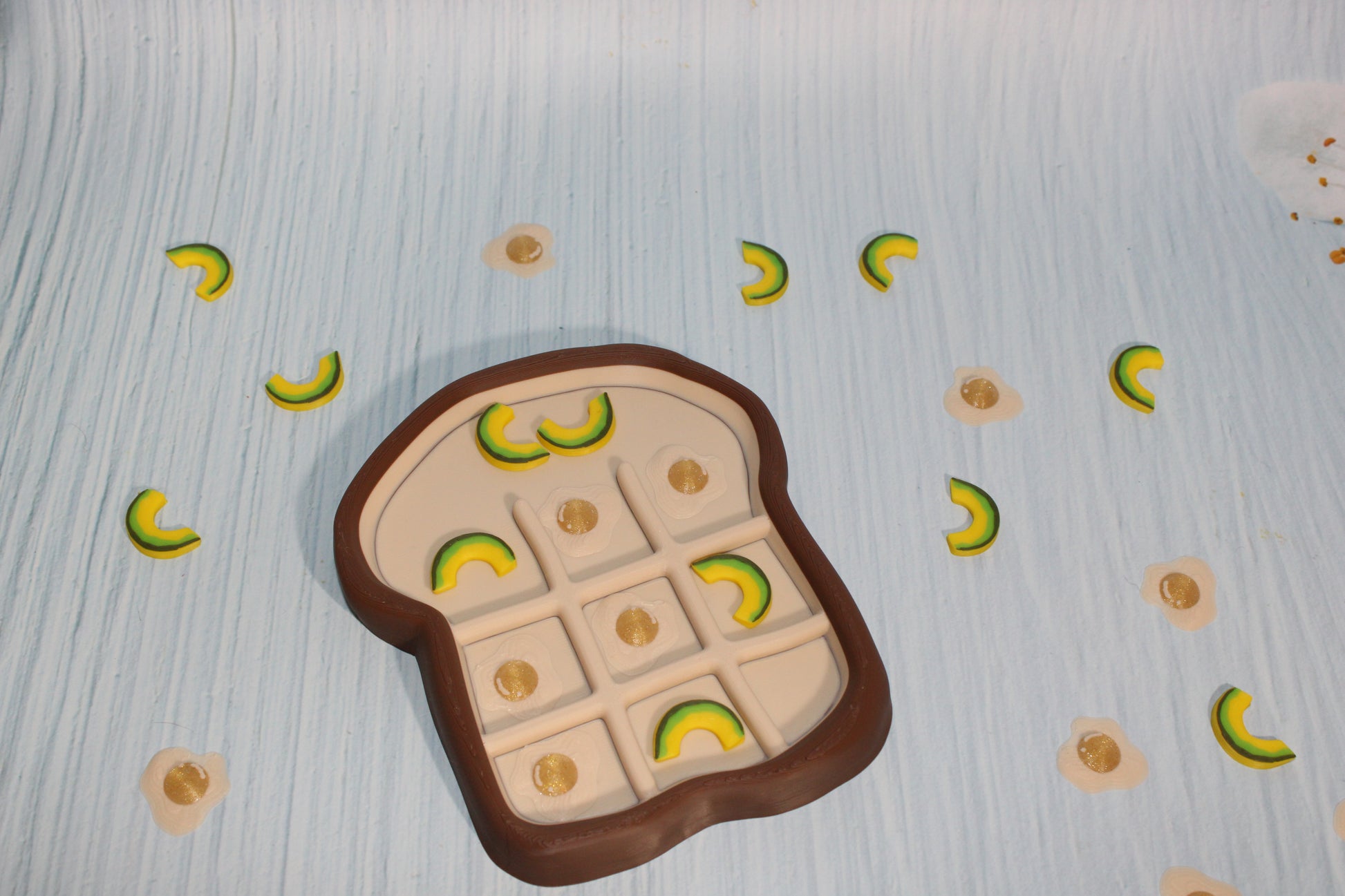 Tic Tac Toe Toast -3d printed - Wonderland 3D Printing 
